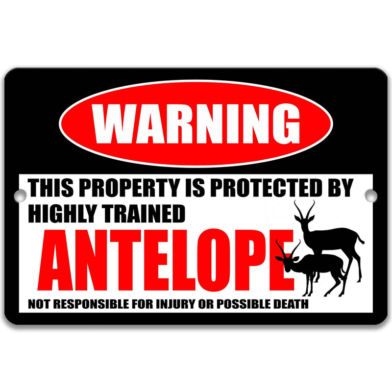 Antelope Metal Sign - Humorous Welcome Decor - Designs by Linda Nee