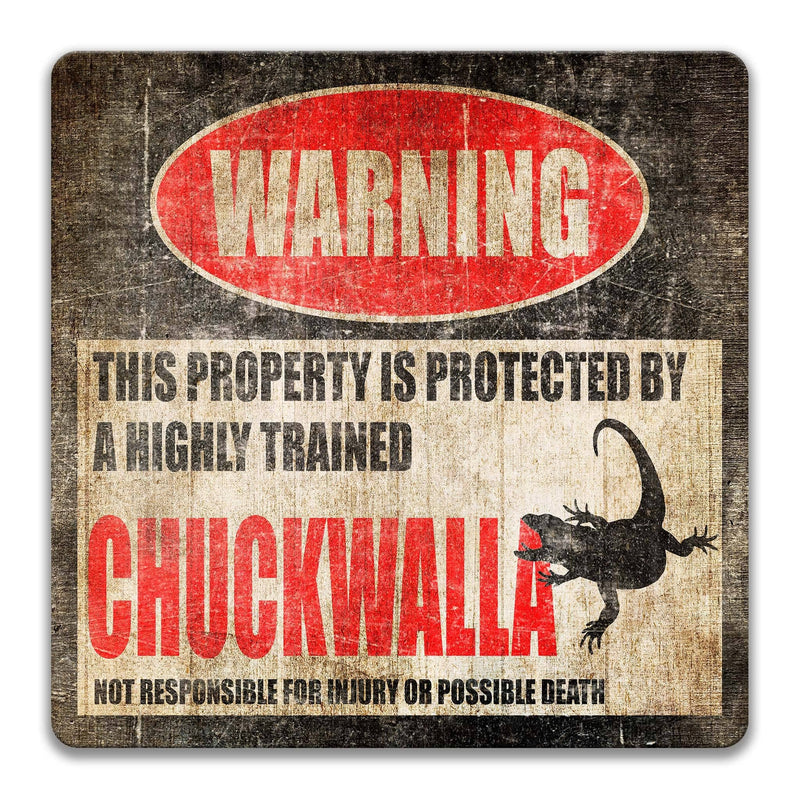 Charming Chuckwalla Sign - Perfect for Reptile Lovers - Available in Multiple Sizes - Designs by Linda Nee