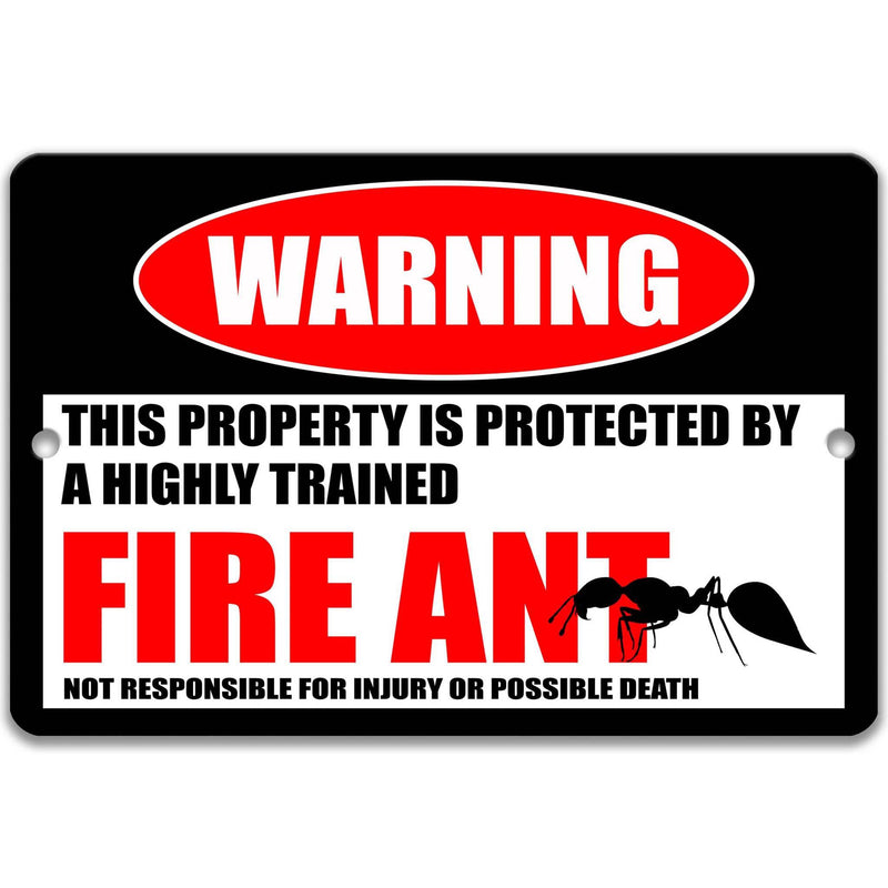 Fire Ant Warning Sign, Beware of Fire Ant Sign, Front Lawn Signs - Designs by Linda Nee