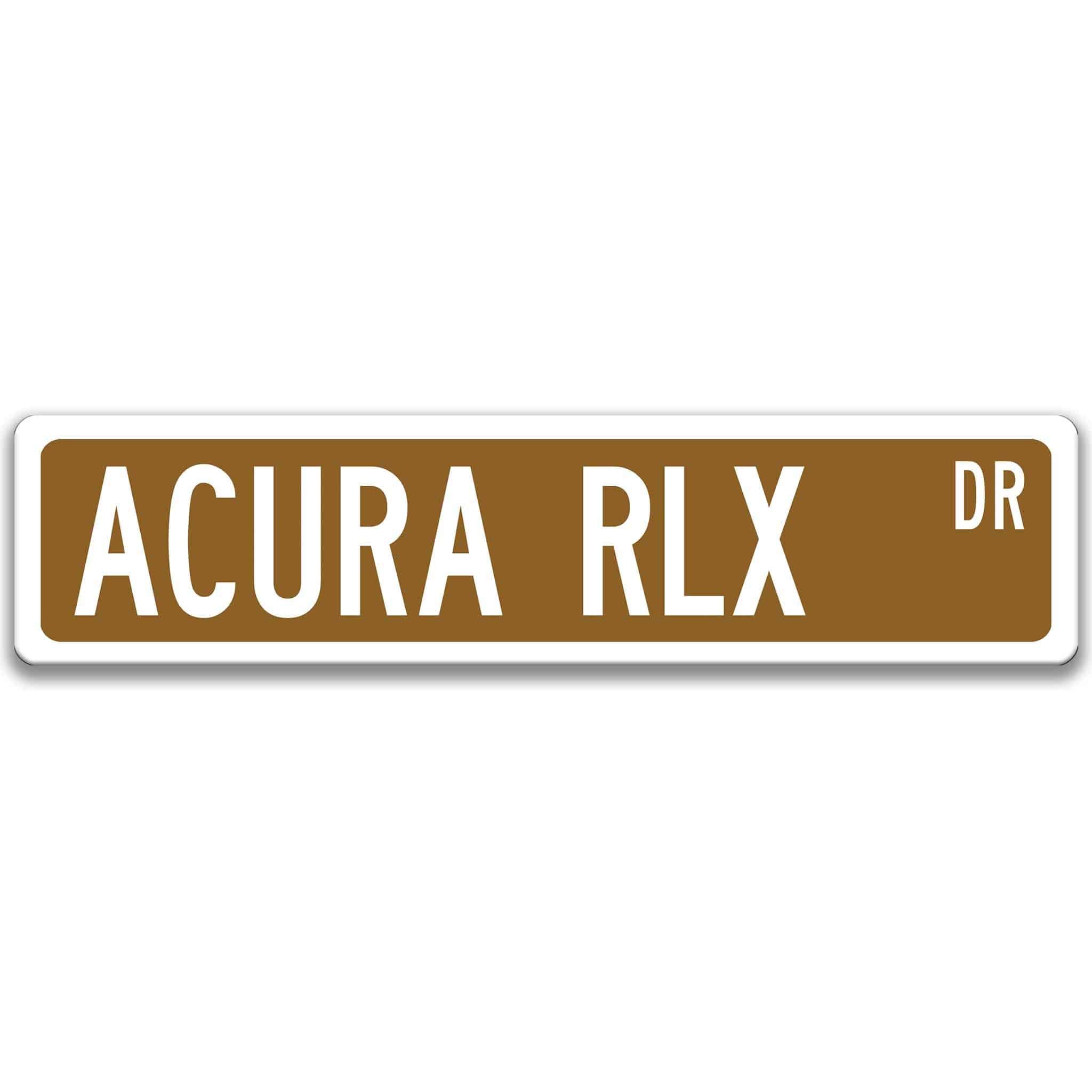 Acura RLX Metal Street Sign, Garage Sign, Auto Accessories