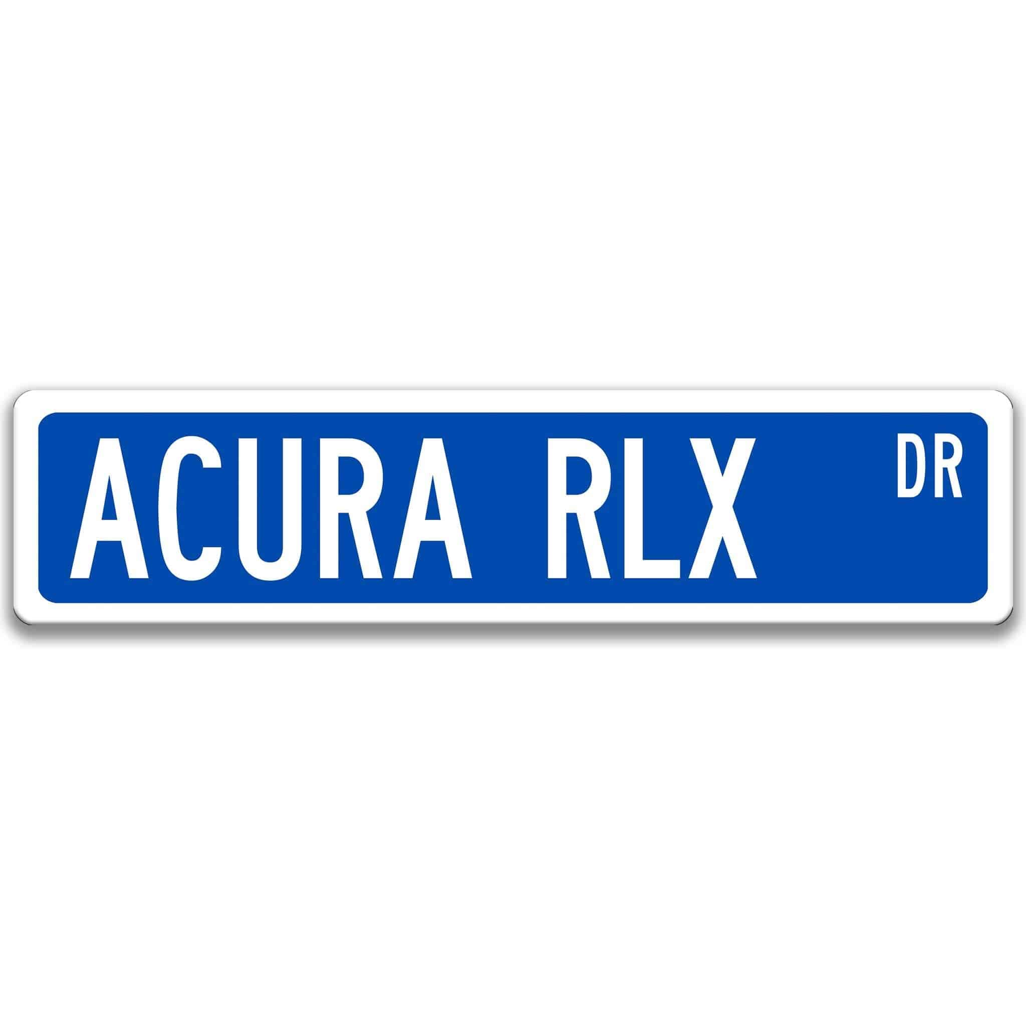 Acura RLX Metal Street Sign, Garage Sign, Auto Accessories