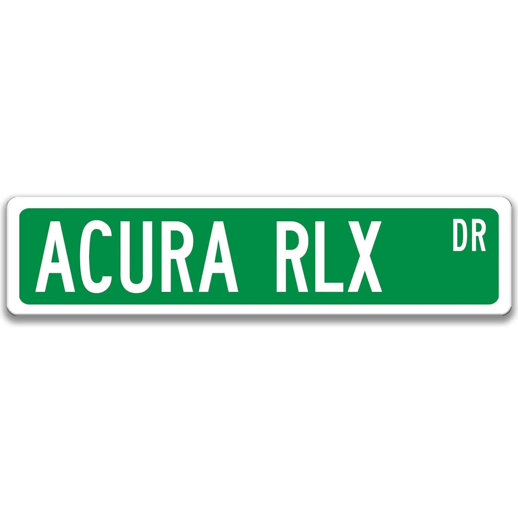 Acura RLX Metal Street Sign, Garage Sign, Auto Accessories