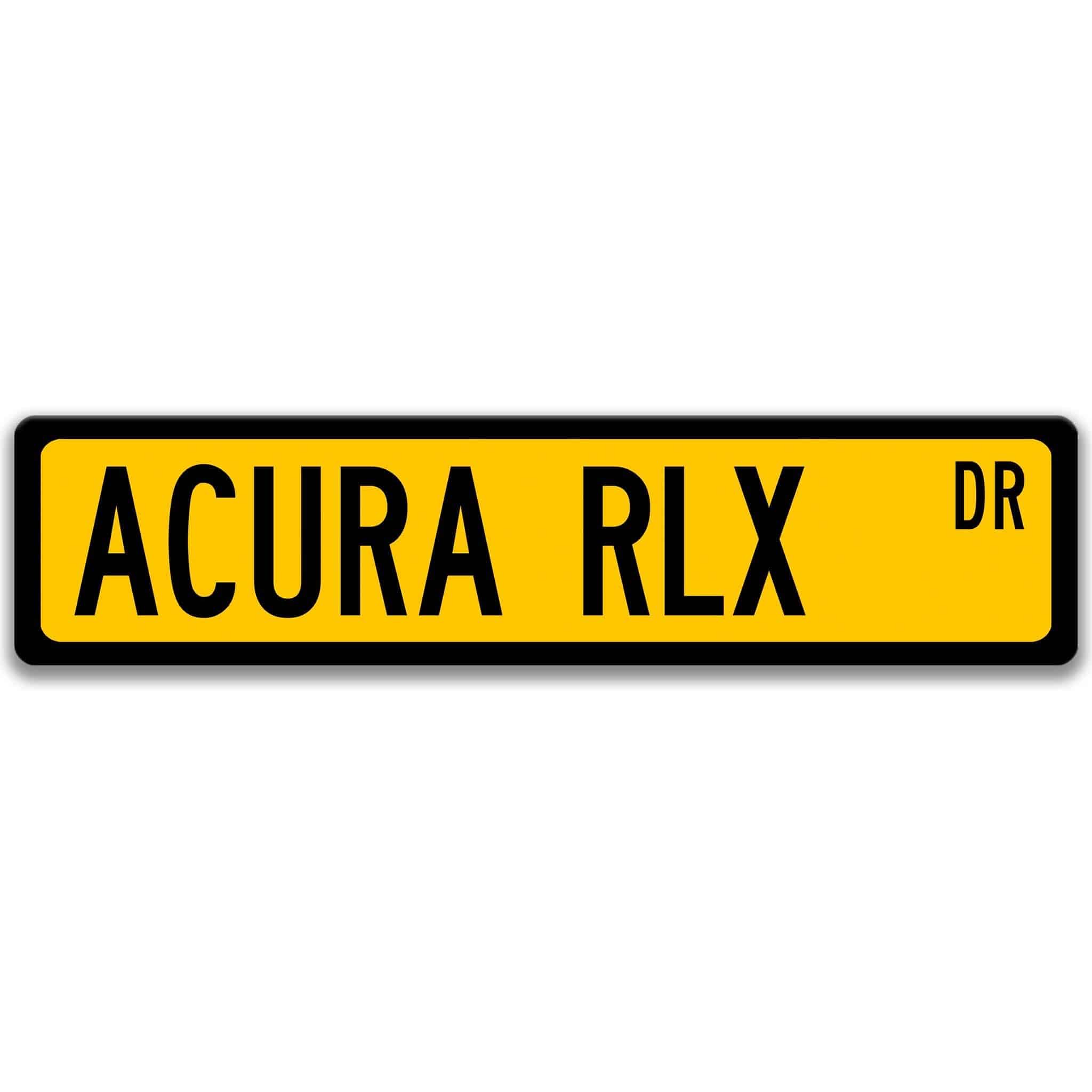 Acura RLX Metal Street Sign, Garage Sign, Auto Accessories