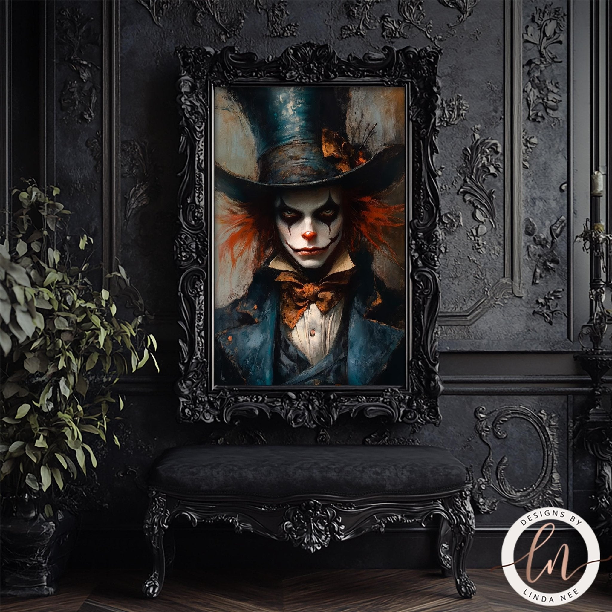 Alice in Wonderland the Mad Hatter Portrait Wall Art Print - Available on Metal or Fine Art Paper