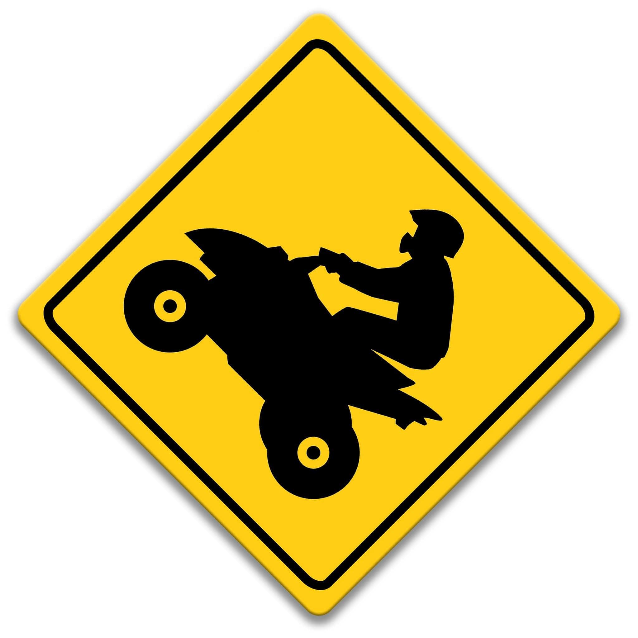 ATV Crossing Caution Sign