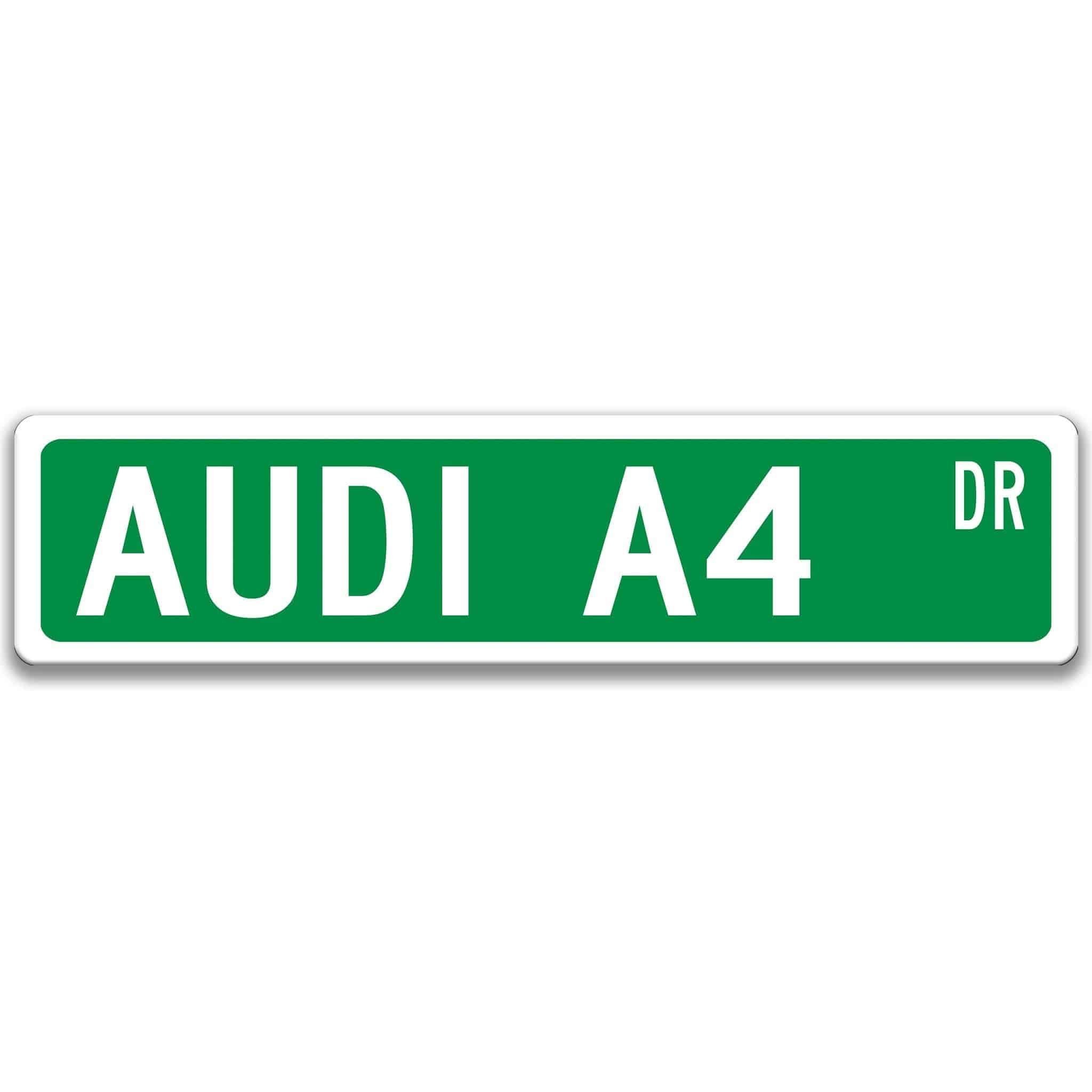 Audi A4 Metal Street Sign, Garage Sign, Auto Accessories