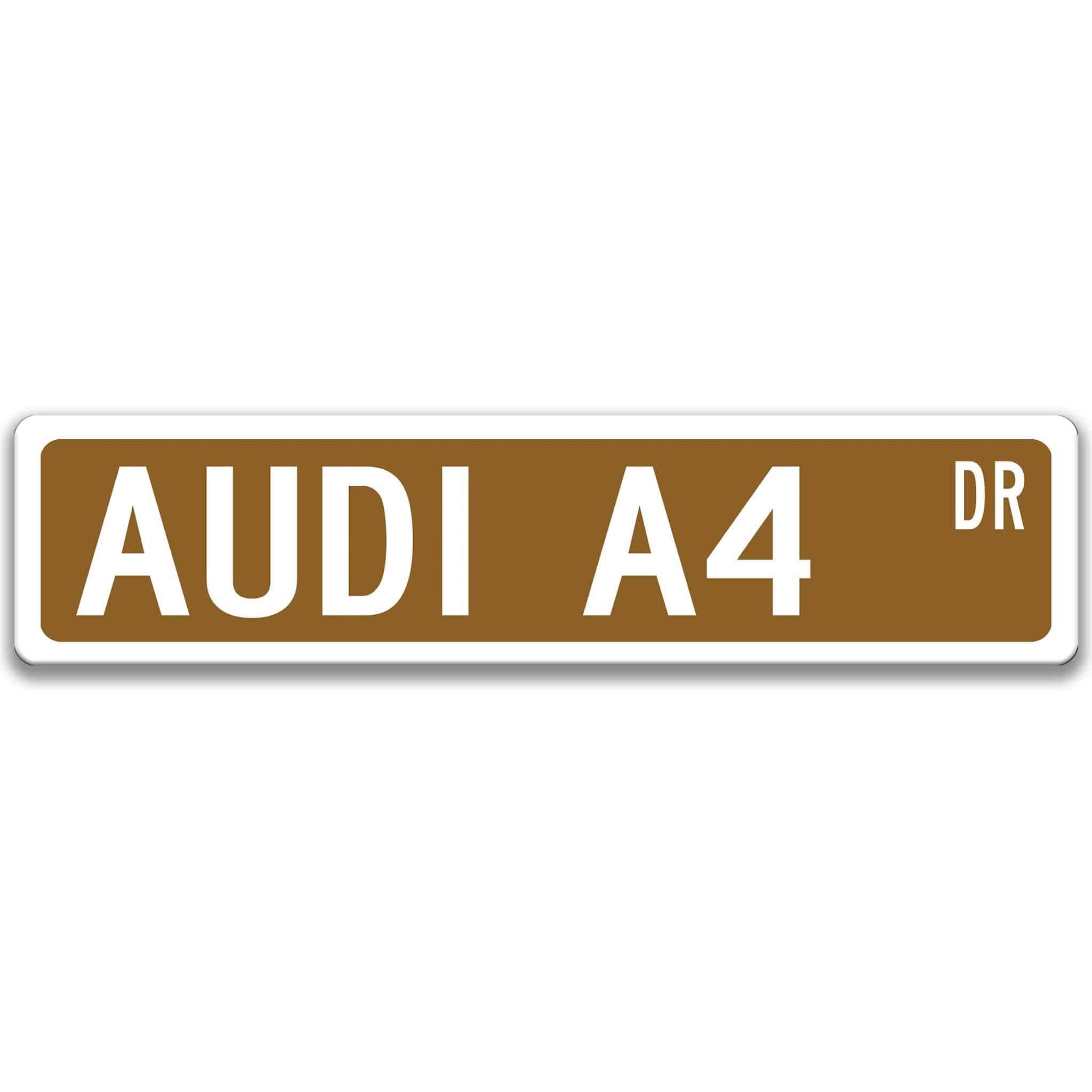 Audi A4 Metal Street Sign, Garage Sign, Auto Accessories