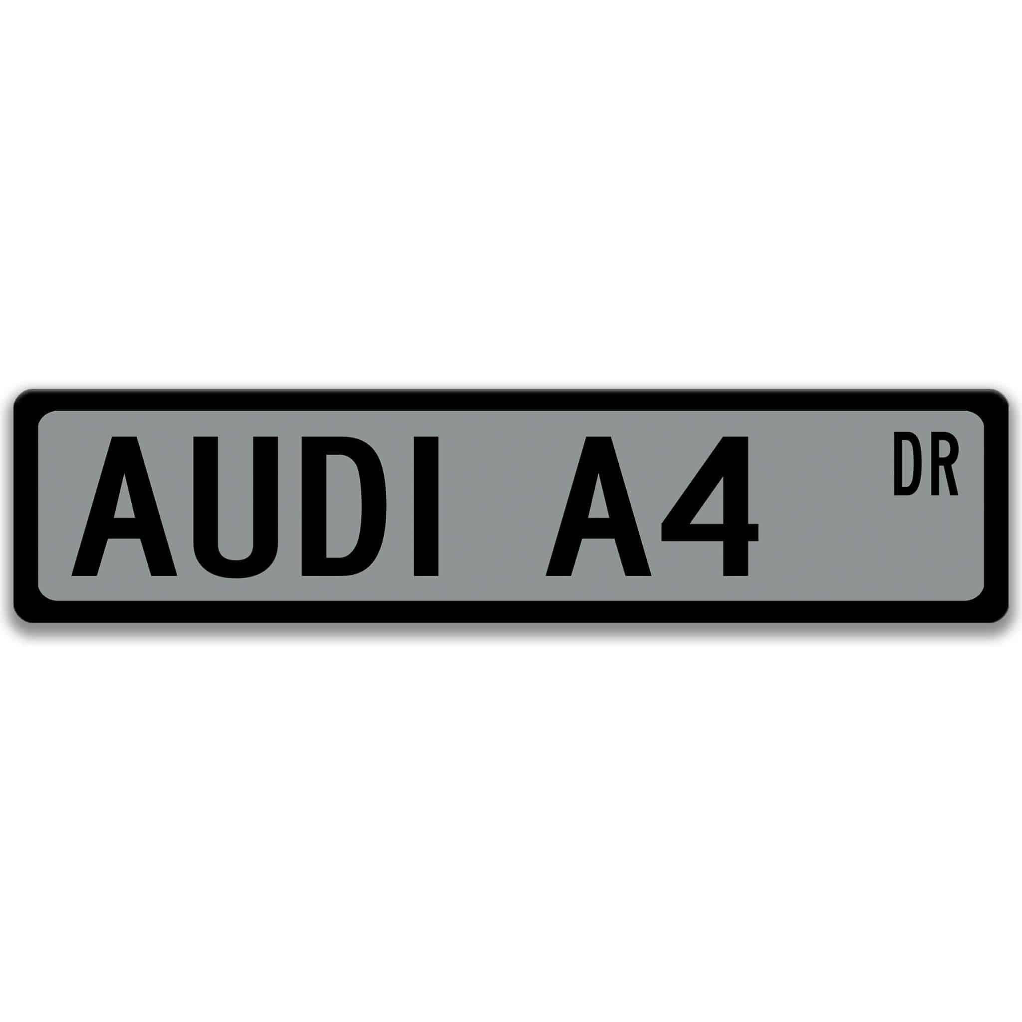 Audi A4 Metal Street Sign, Garage Sign, Auto Accessories