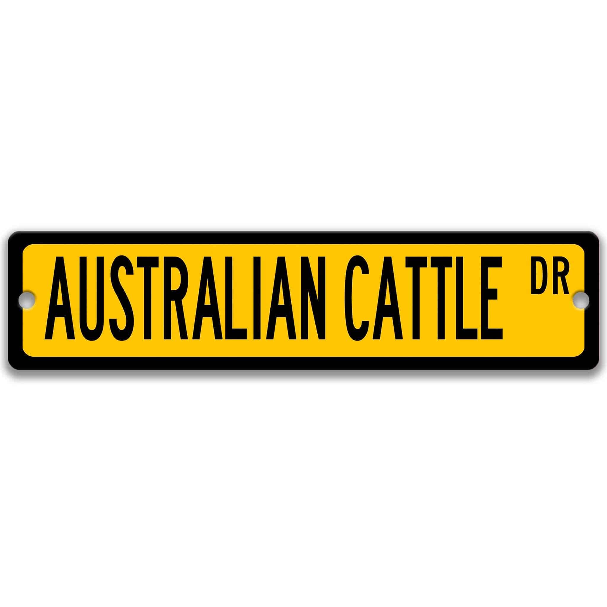 Australian Cattle Dog Metal Street Sign