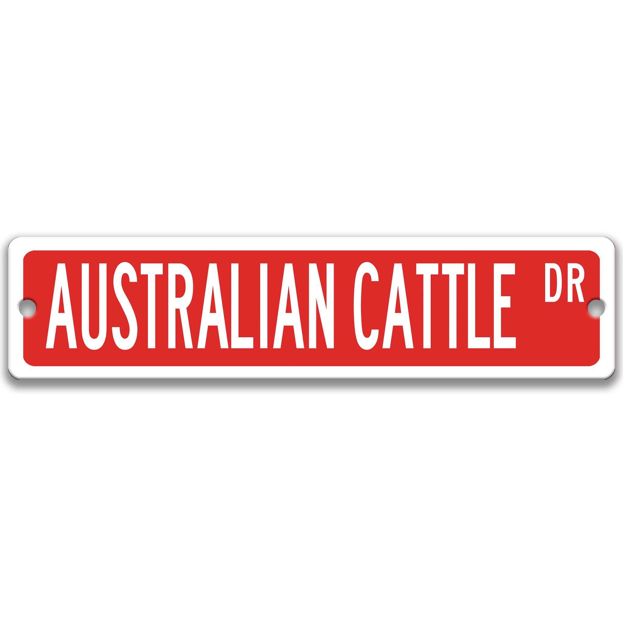 Australian Cattle Dog Metal Street Sign