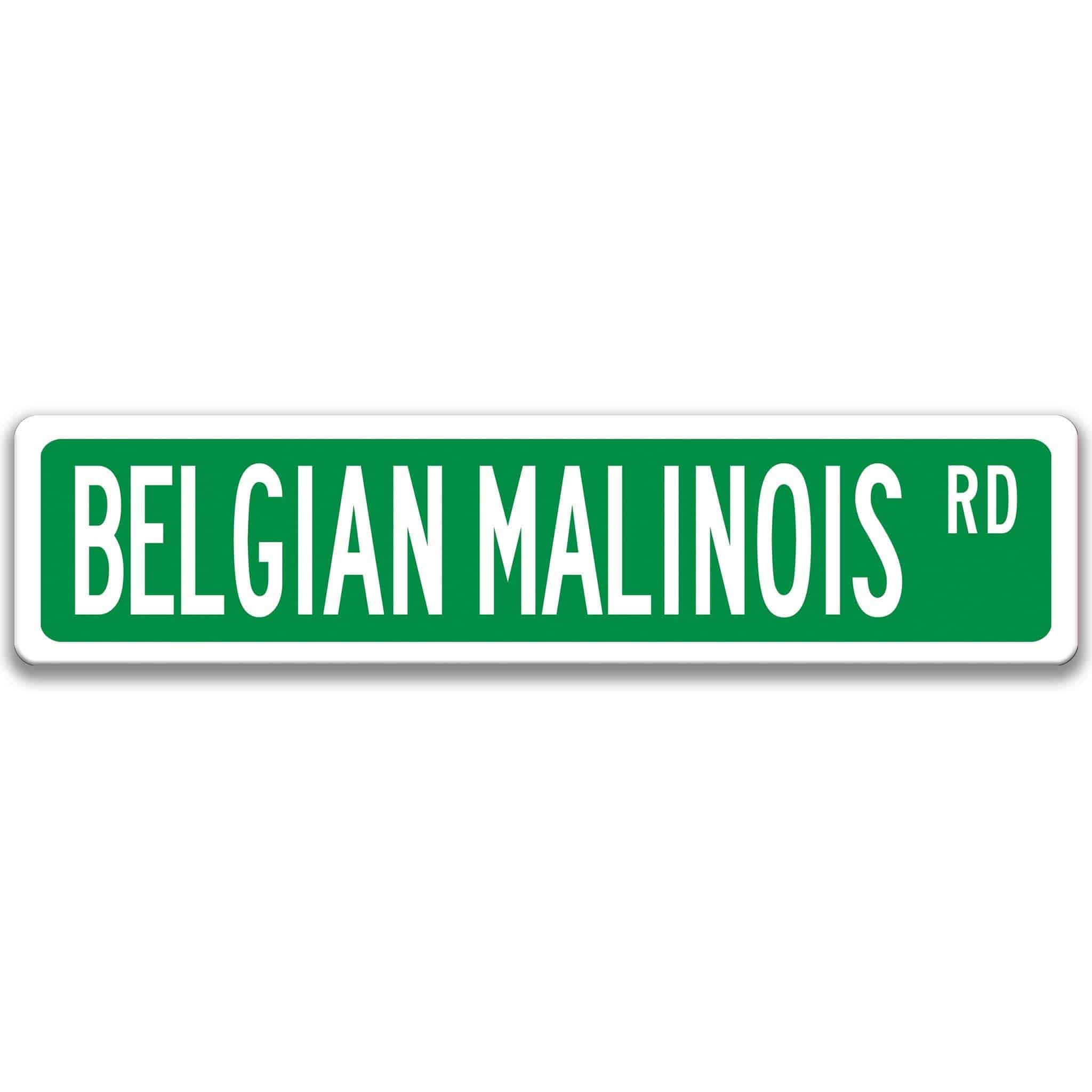 Belgian Malinois Dog Metal Street SignDesigns by Linda Nee