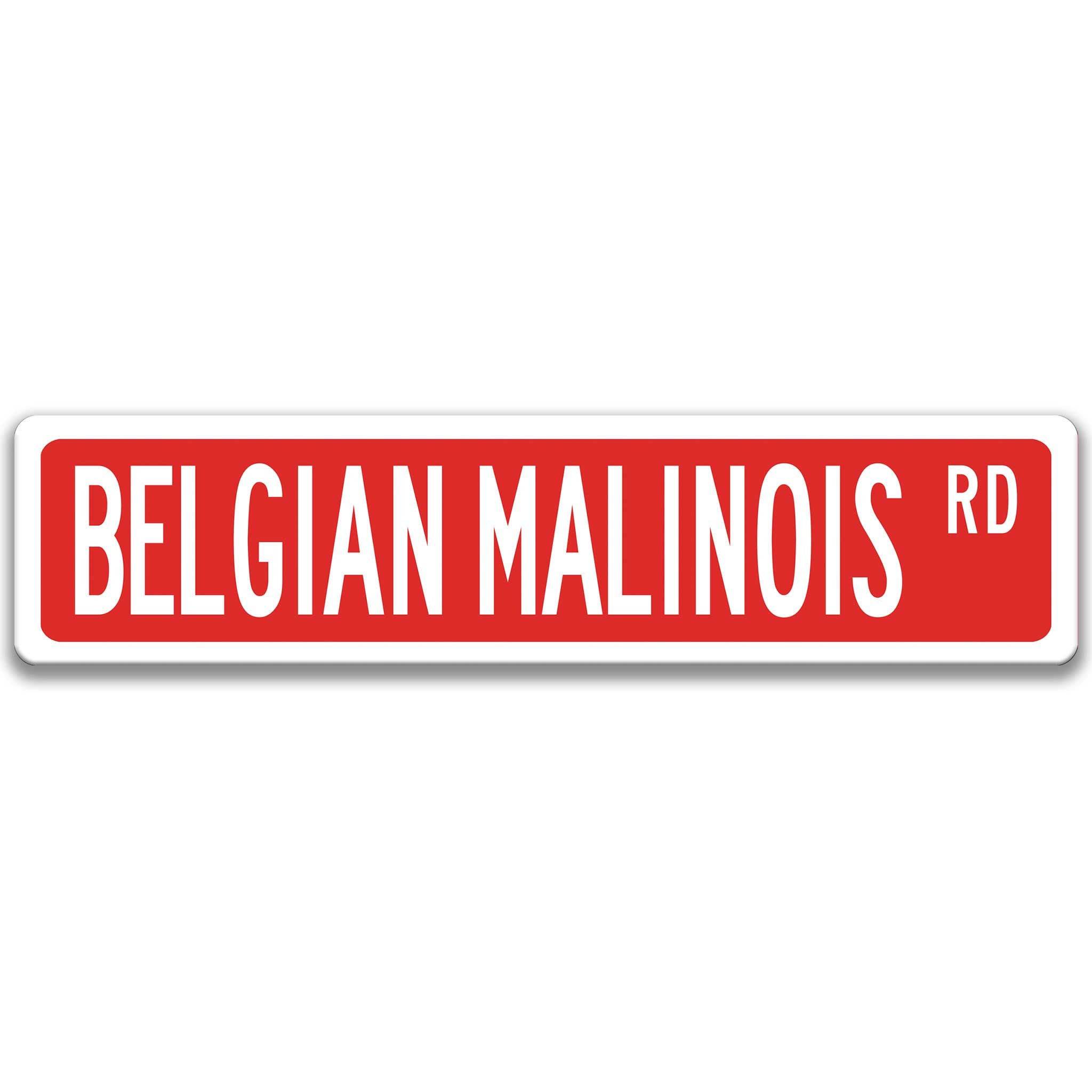 Belgian Malinois Dog Metal Street SignDesigns by Linda Nee