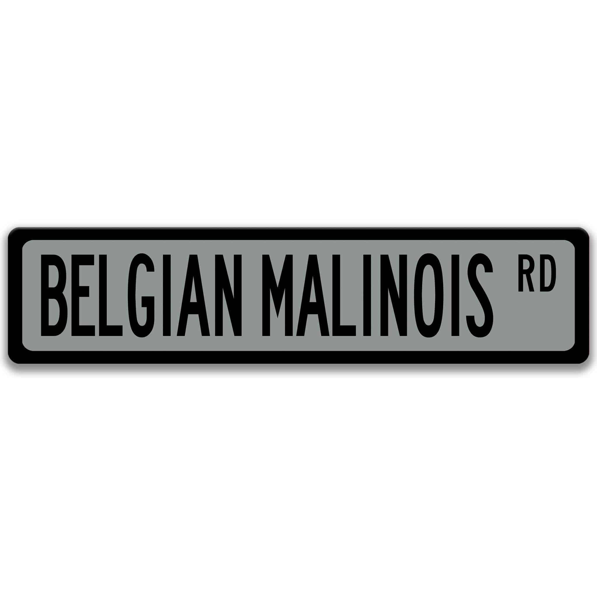 Belgian Malinois Dog Metal Street SignDesigns by Linda Nee