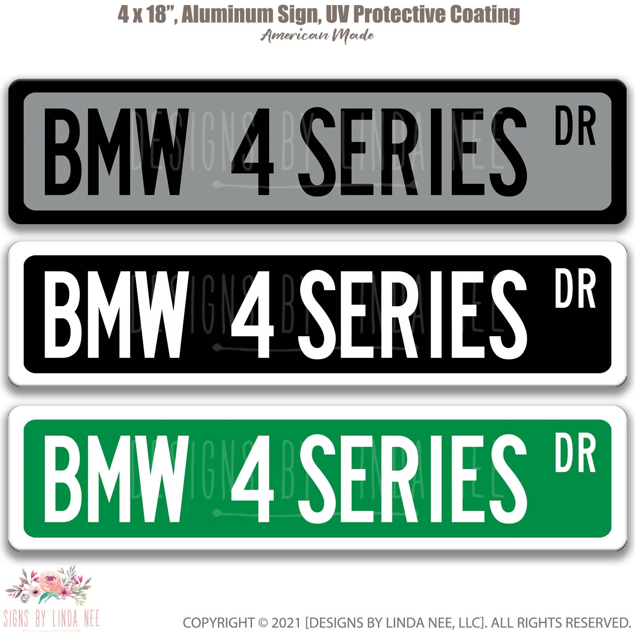 BMW 4 Series Metal Street Sign, Garage Sign, Auto Accessories