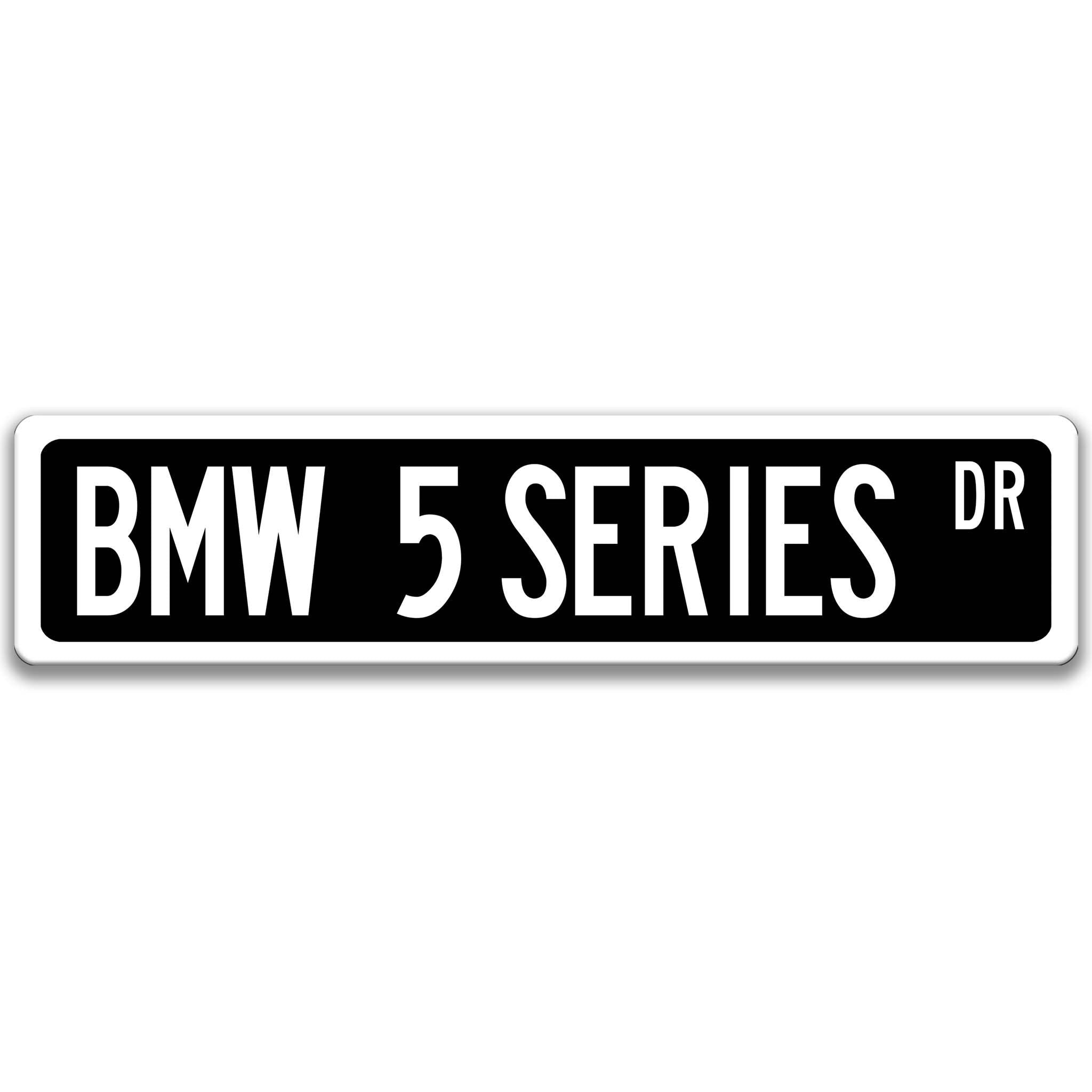 BMW 5 Series Metal Street Sign, Garage Sign, Auto Accessories