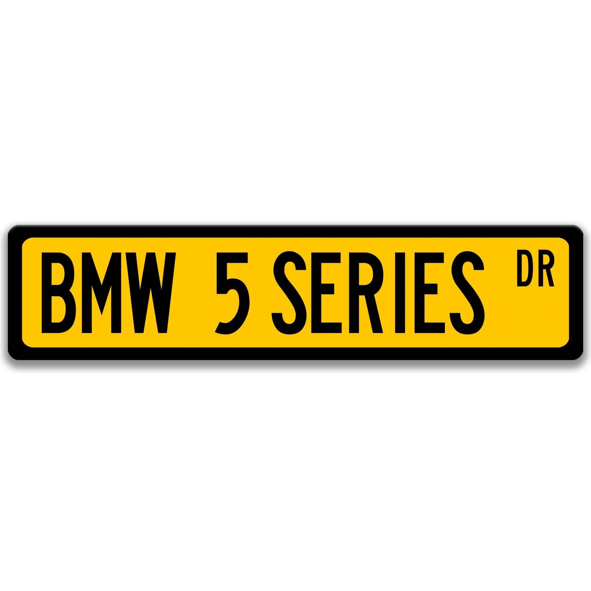 BMW 5 Series Metal Street Sign, Garage Sign, Auto Accessories