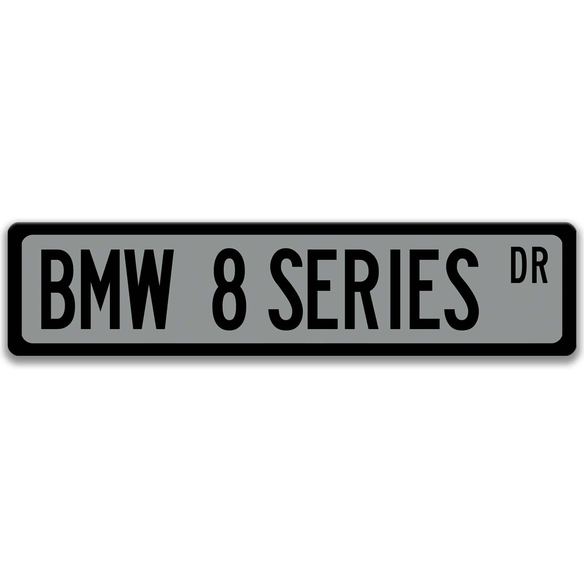 BMW 8 Series Metal Street Sign - Garage & Auto AccessoriesDesigns by Linda Nee