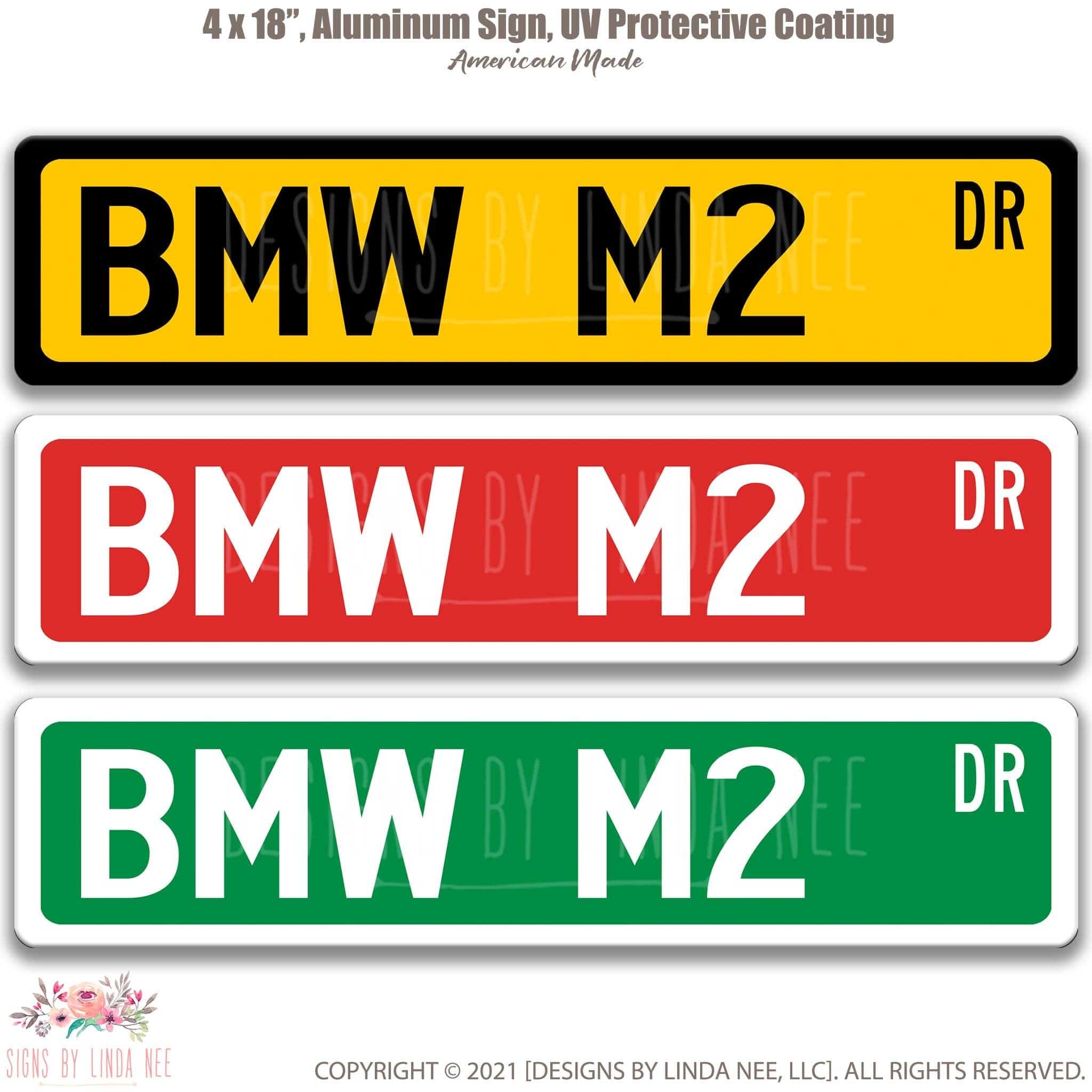 BMW M2 Metal Street Sign, Garage Sign, Auto Accessories