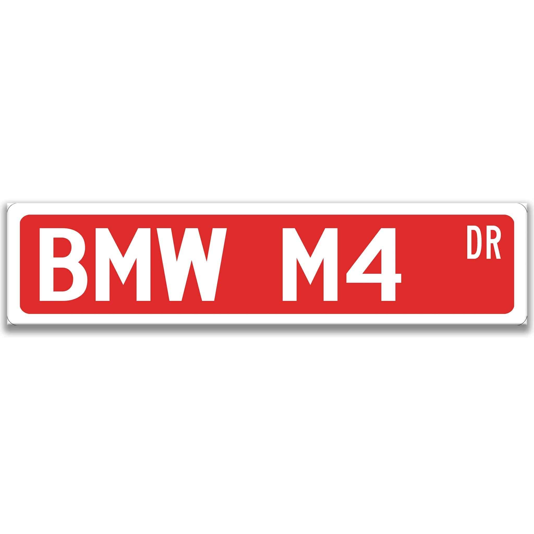 BMW M4 Metal Street Sign, Garage Sign, Auto Accessories