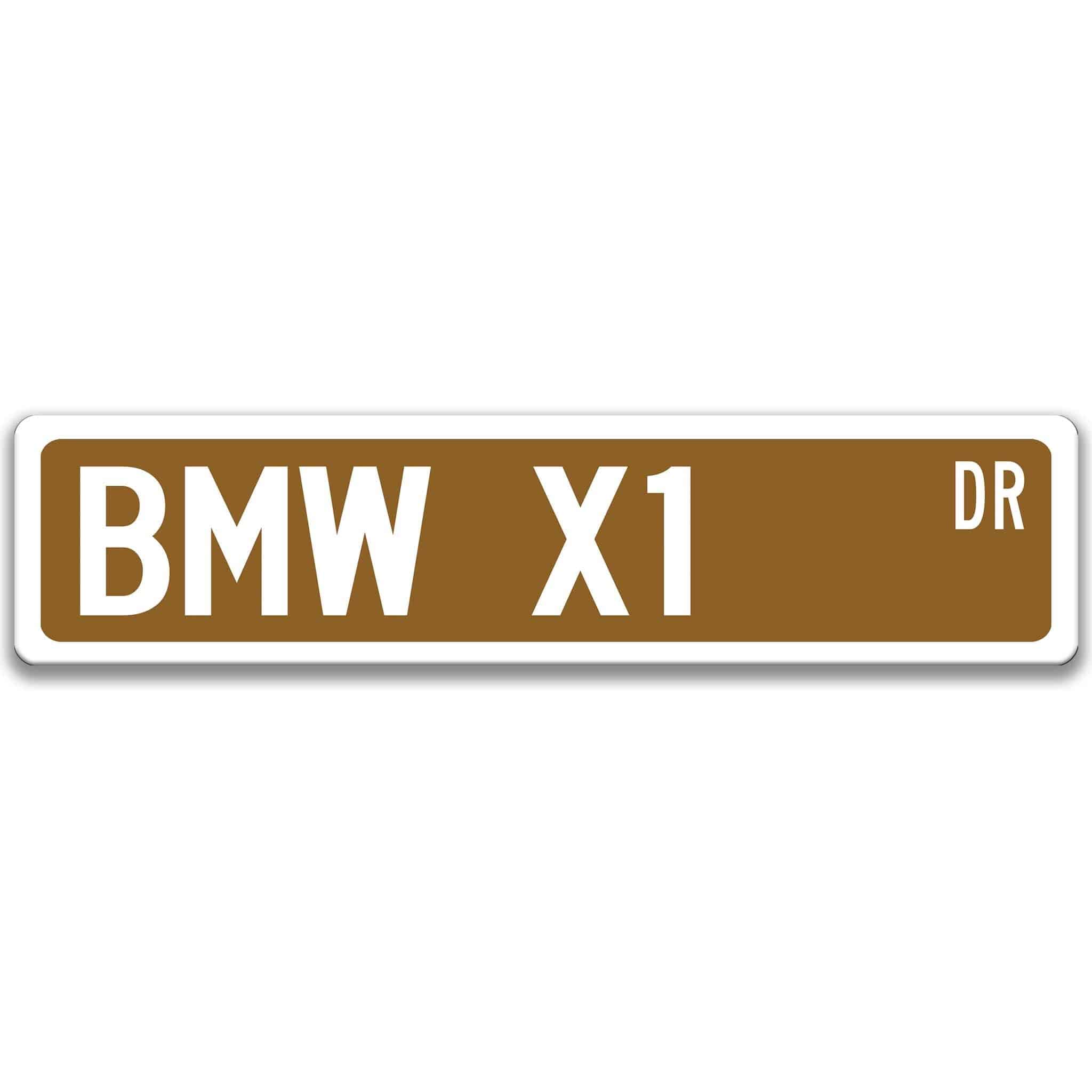 BMW X1 Metal Street Sign, Garage Sign, Auto Accessories