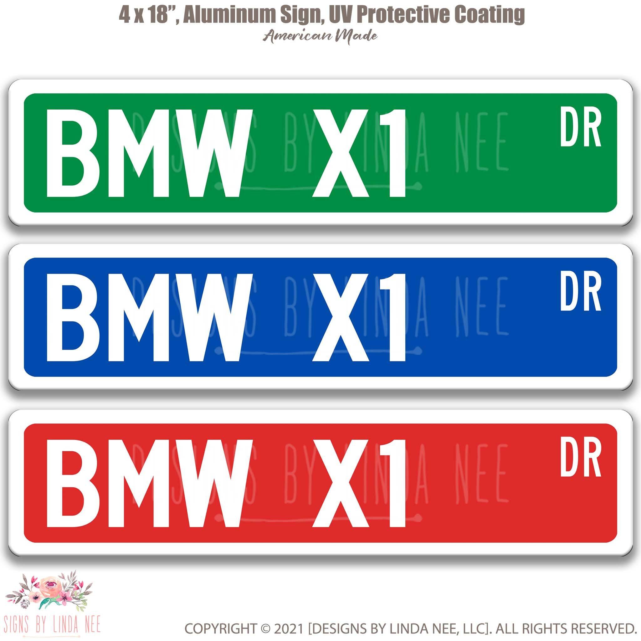 BMW X1 Metal Street Sign, Garage Sign, Auto Accessories