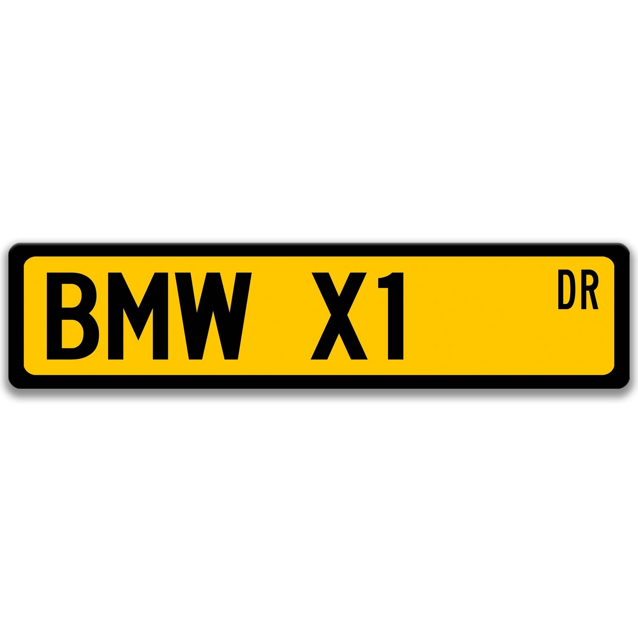 BMW X1 Metal Street Sign, Garage Sign, Auto Accessories