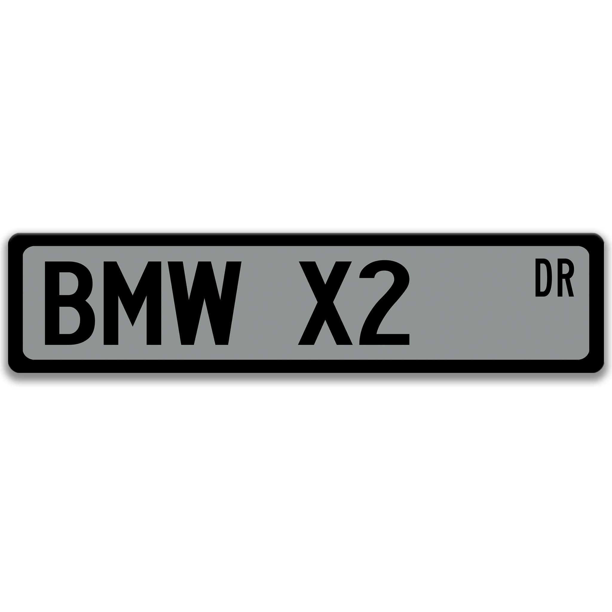 BMW X2 Metal Street Sign, Garage Sign, Auto Accessories