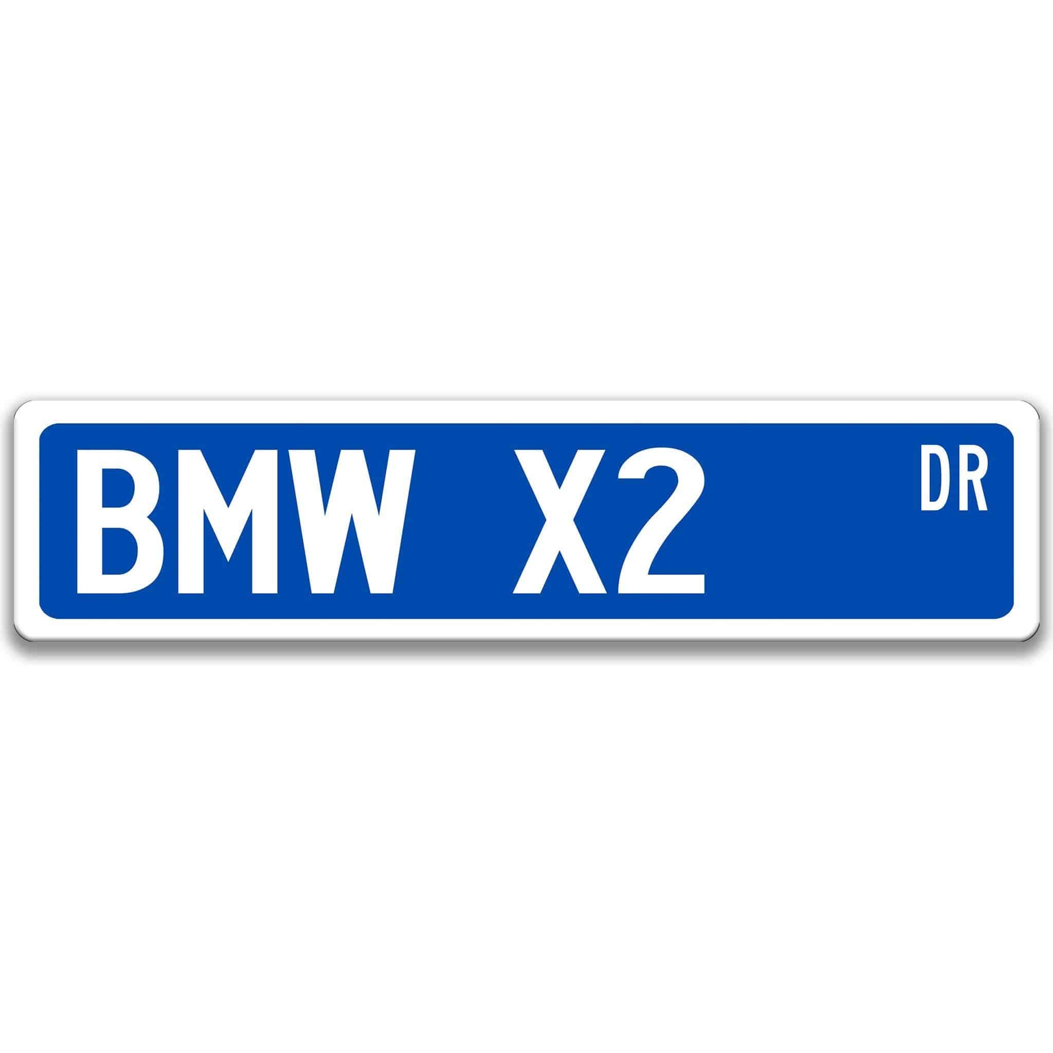 BMW X2 Metal Street Sign, Garage Sign, Auto Accessories