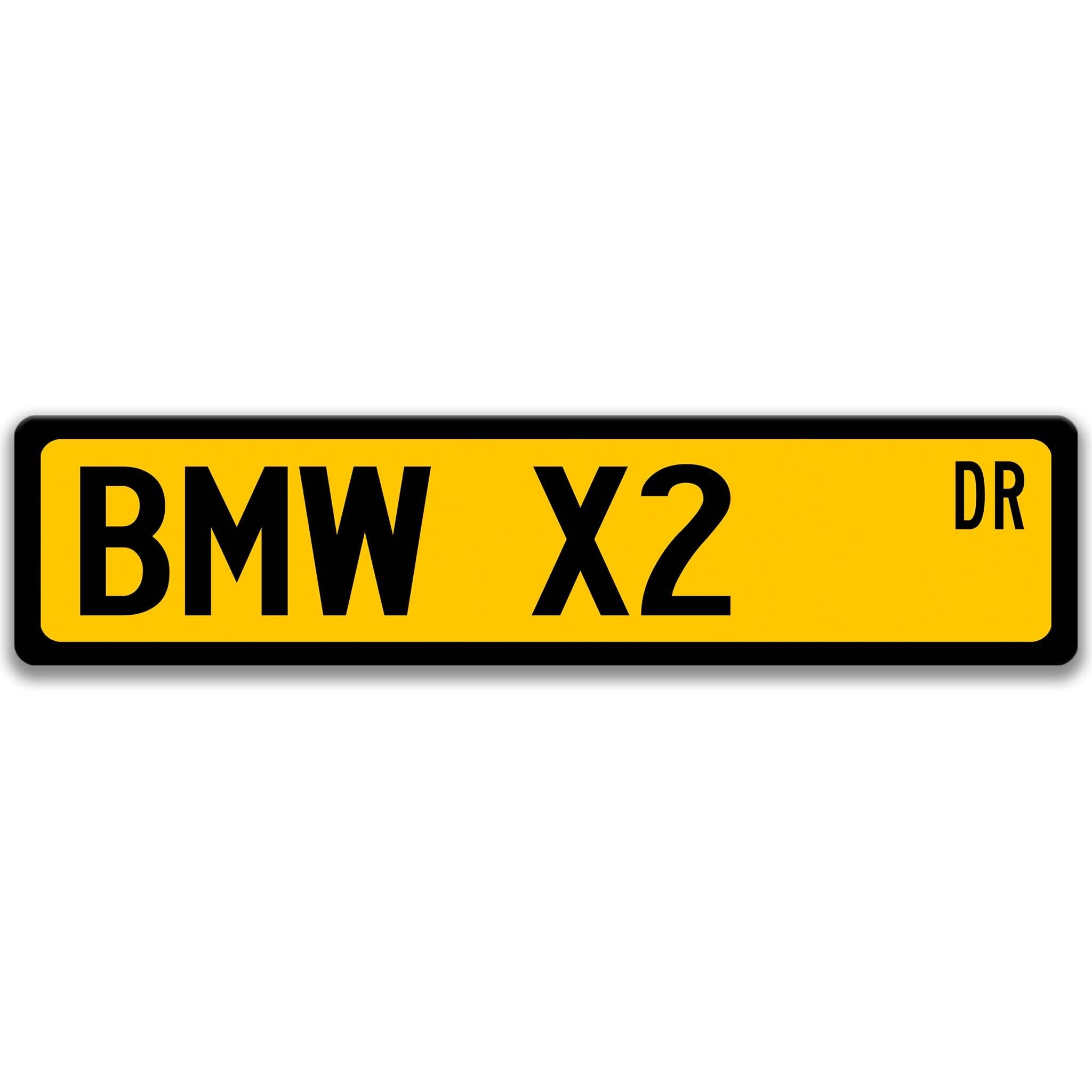 BMW X2 Metal Street Sign, Garage Sign, Auto Accessories