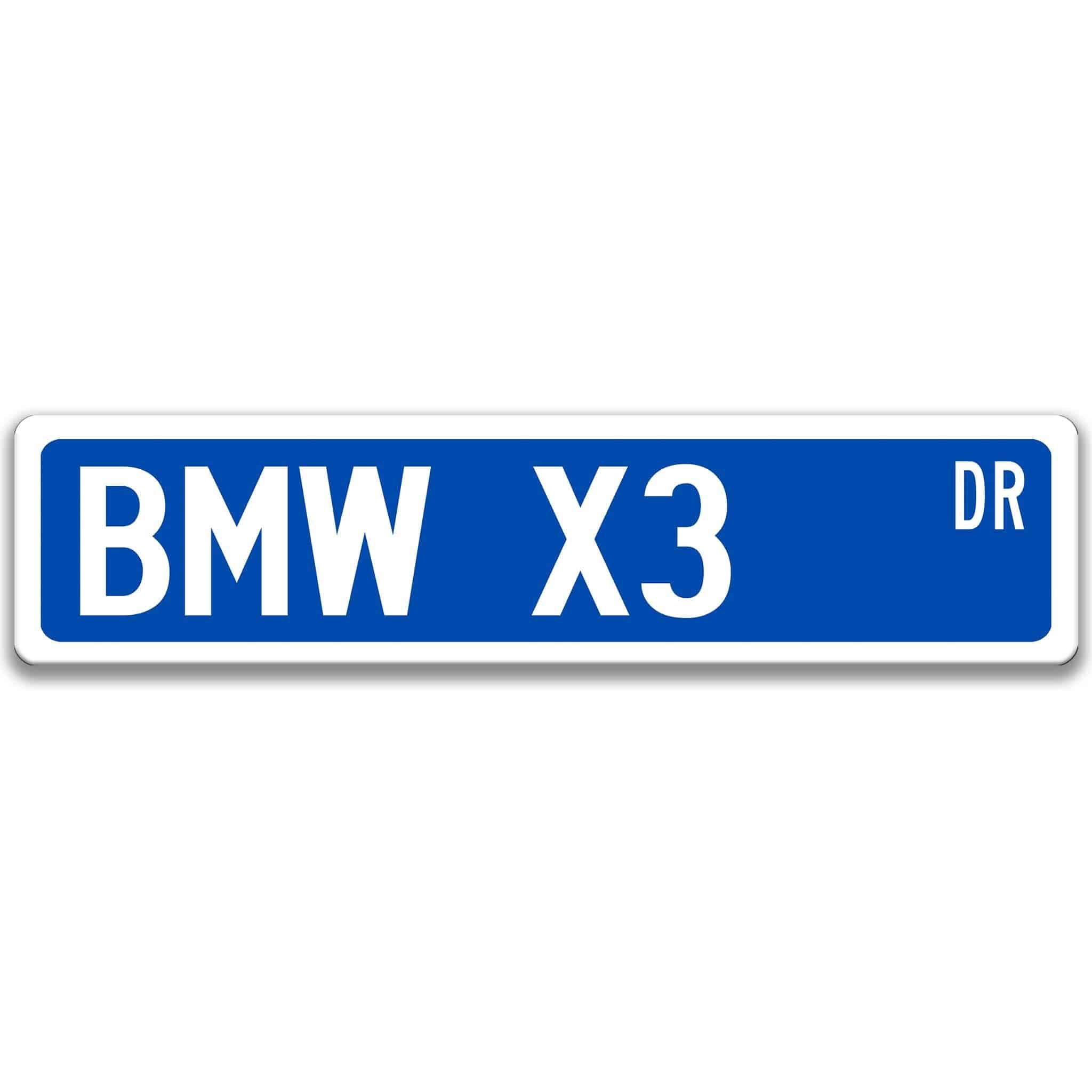 BMW X3 Metal Street Sign, Garage Sign, Auto Accessories