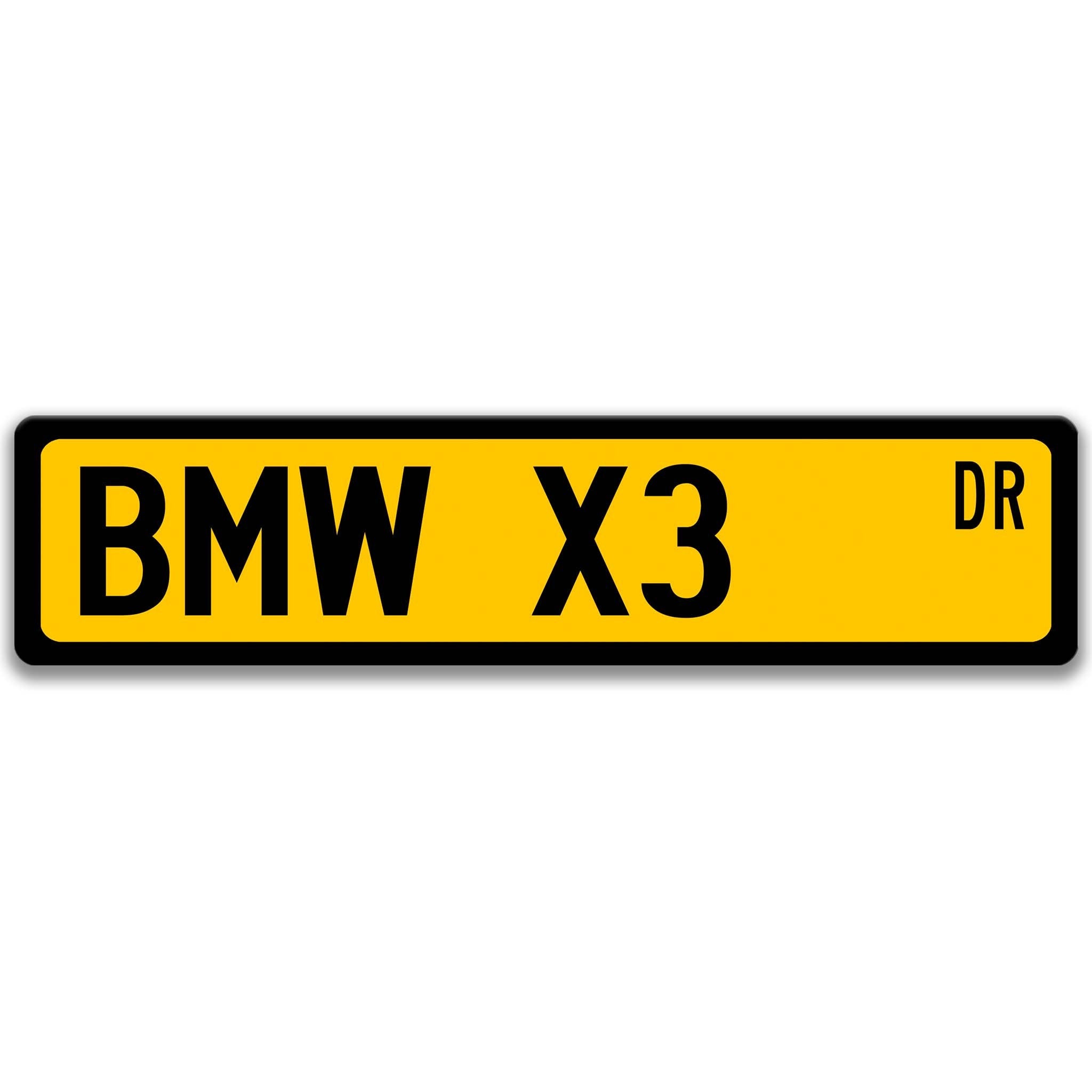 BMW X3 Metal Street Sign, Garage Sign, Auto Accessories