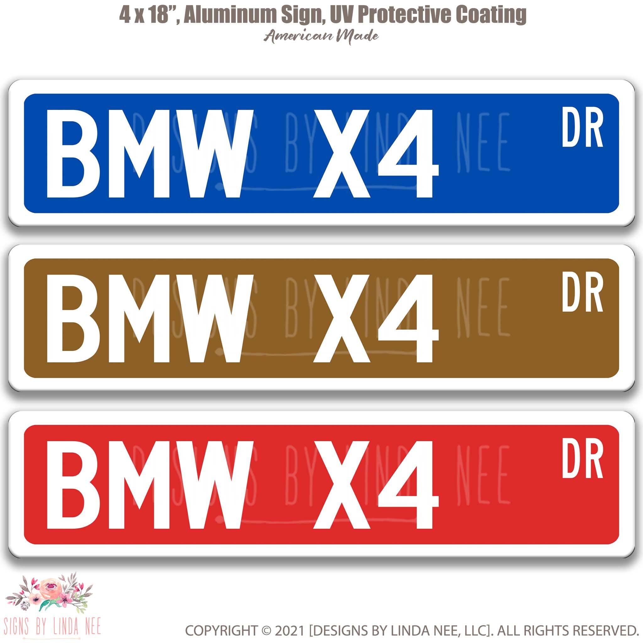 BMW X4 Metal Street Sign, Garage Sign, Auto Accessories