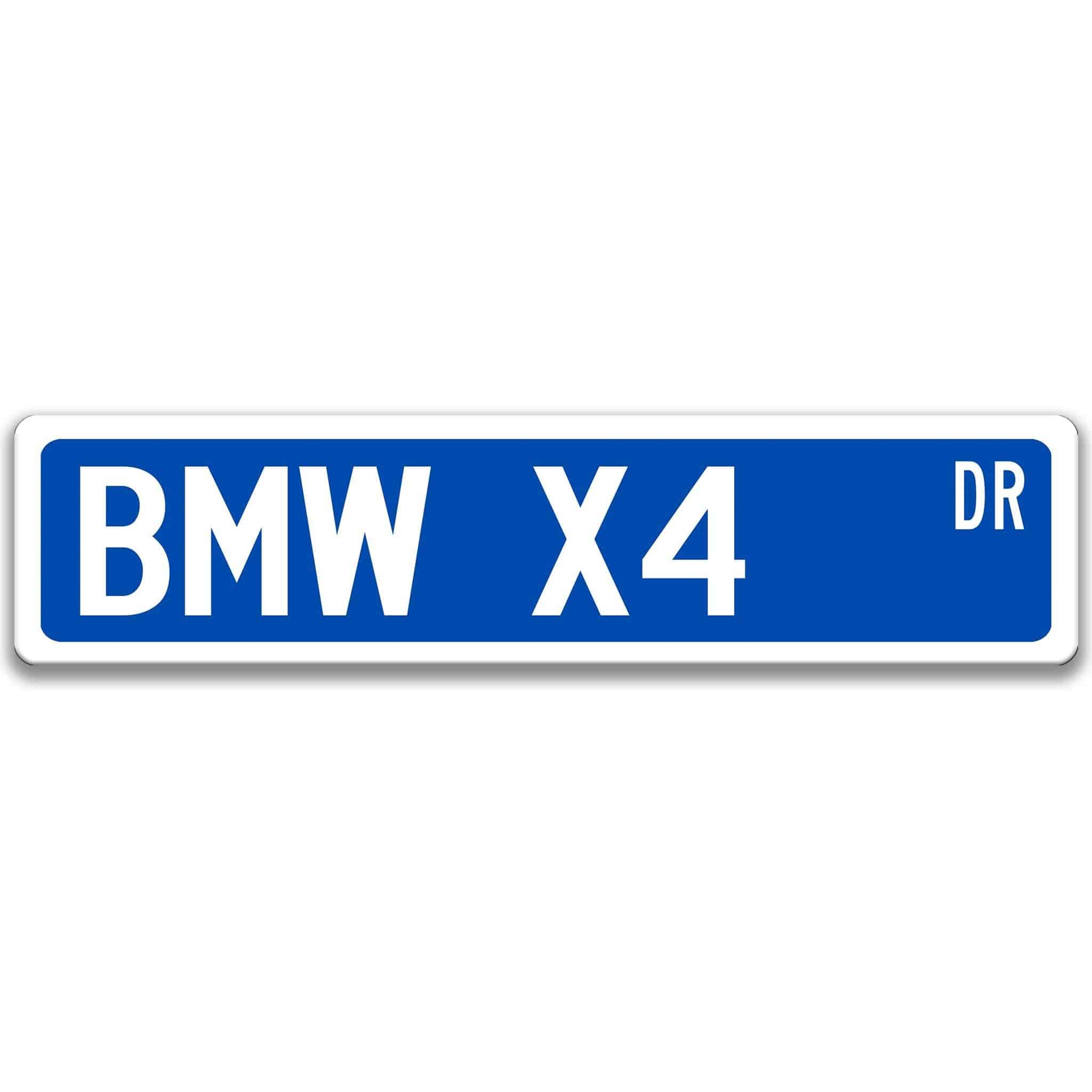 BMW X4 Metal Street Sign, Garage Sign, Auto Accessories