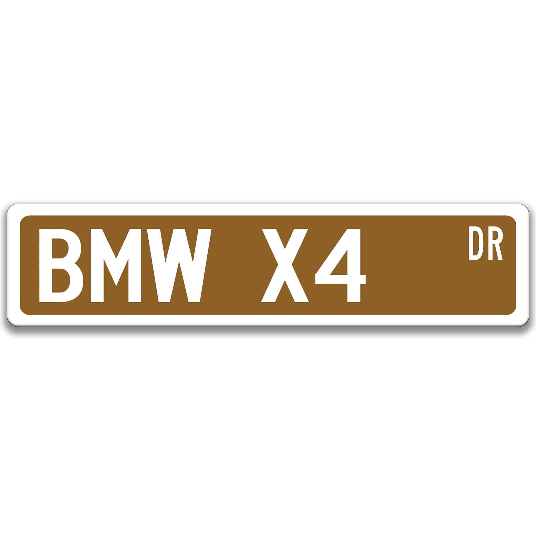 BMW X4 Metal Street Sign, Garage Sign, Auto Accessories