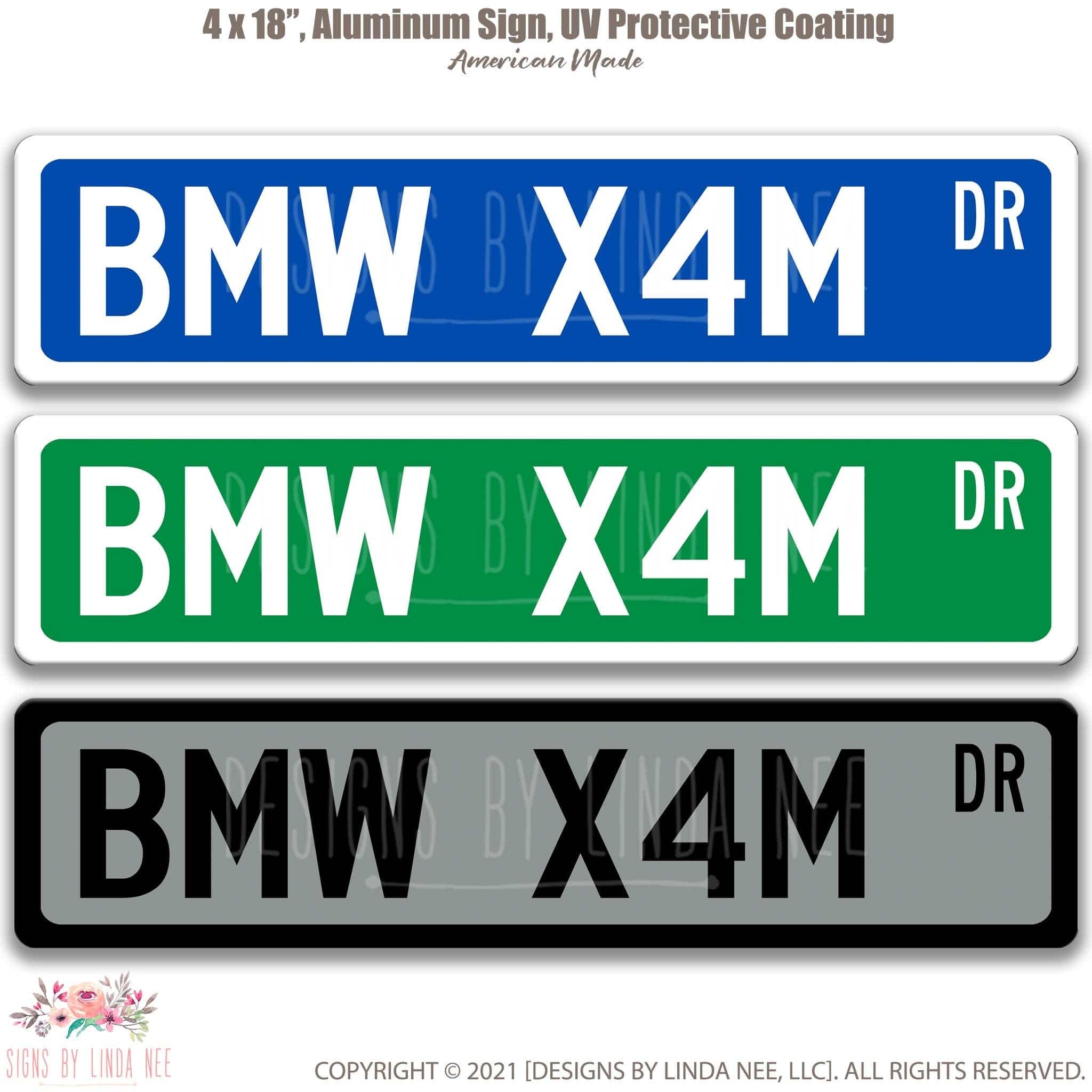 BMW X4M Metal Street Sign, Garage Sign, Auto Accessories