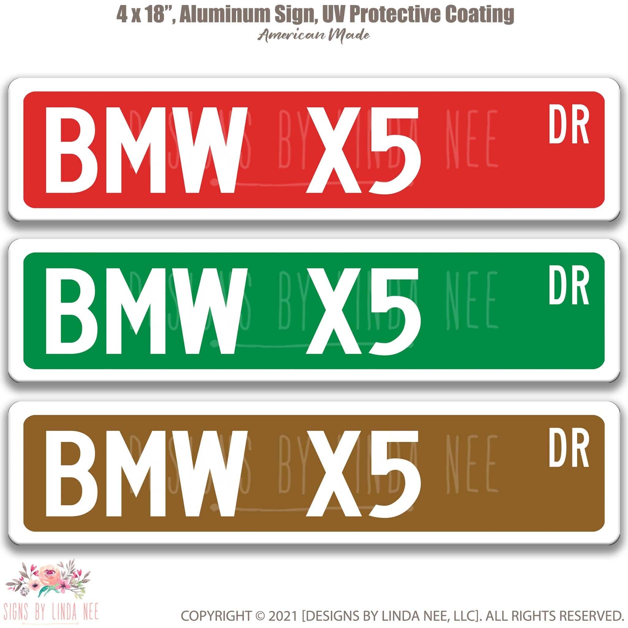 BMW X5 Metal Street Sign, Garage Sign, Auto Accessories