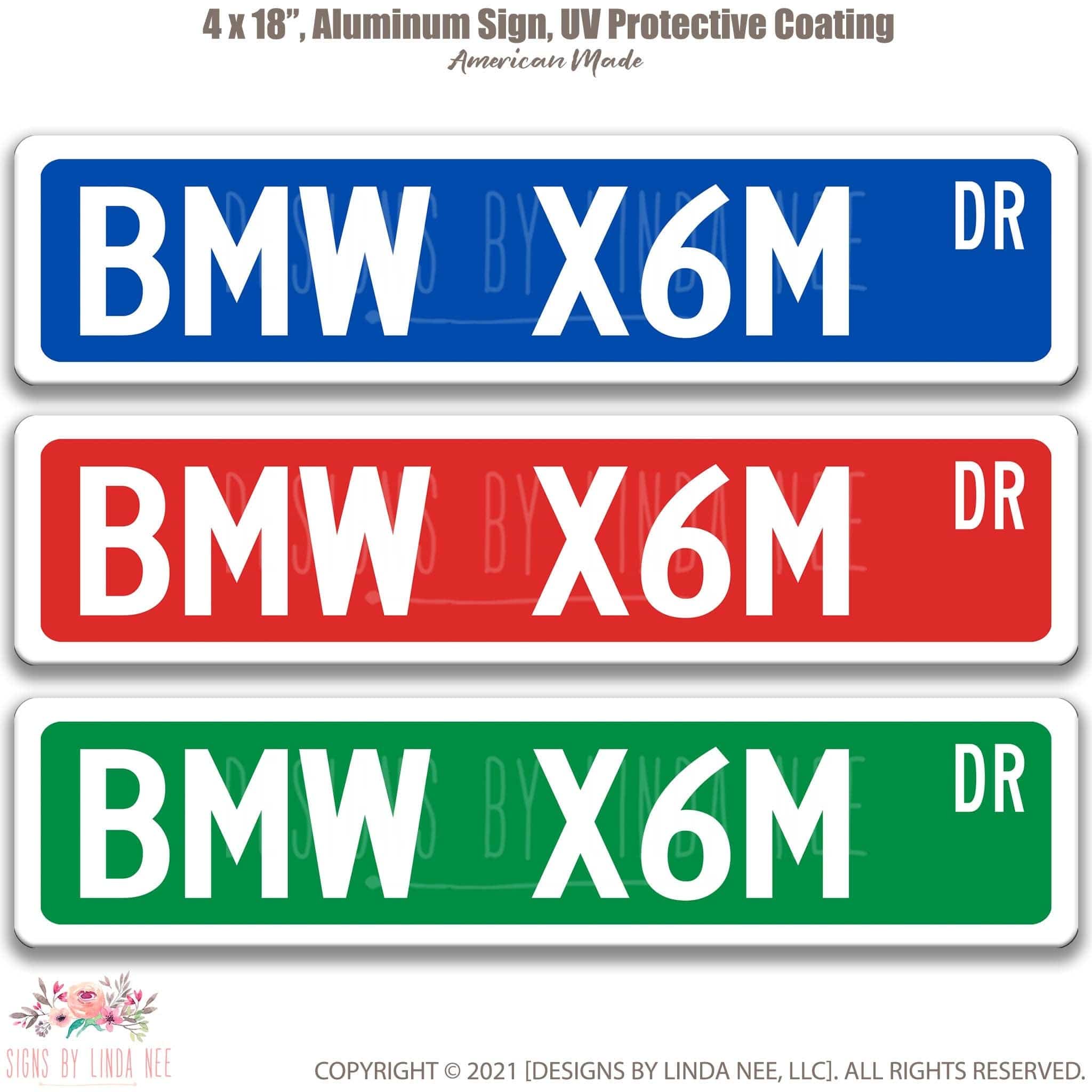 BMW X6M Metal Street Sign, Garage Sign, Auto Accessories