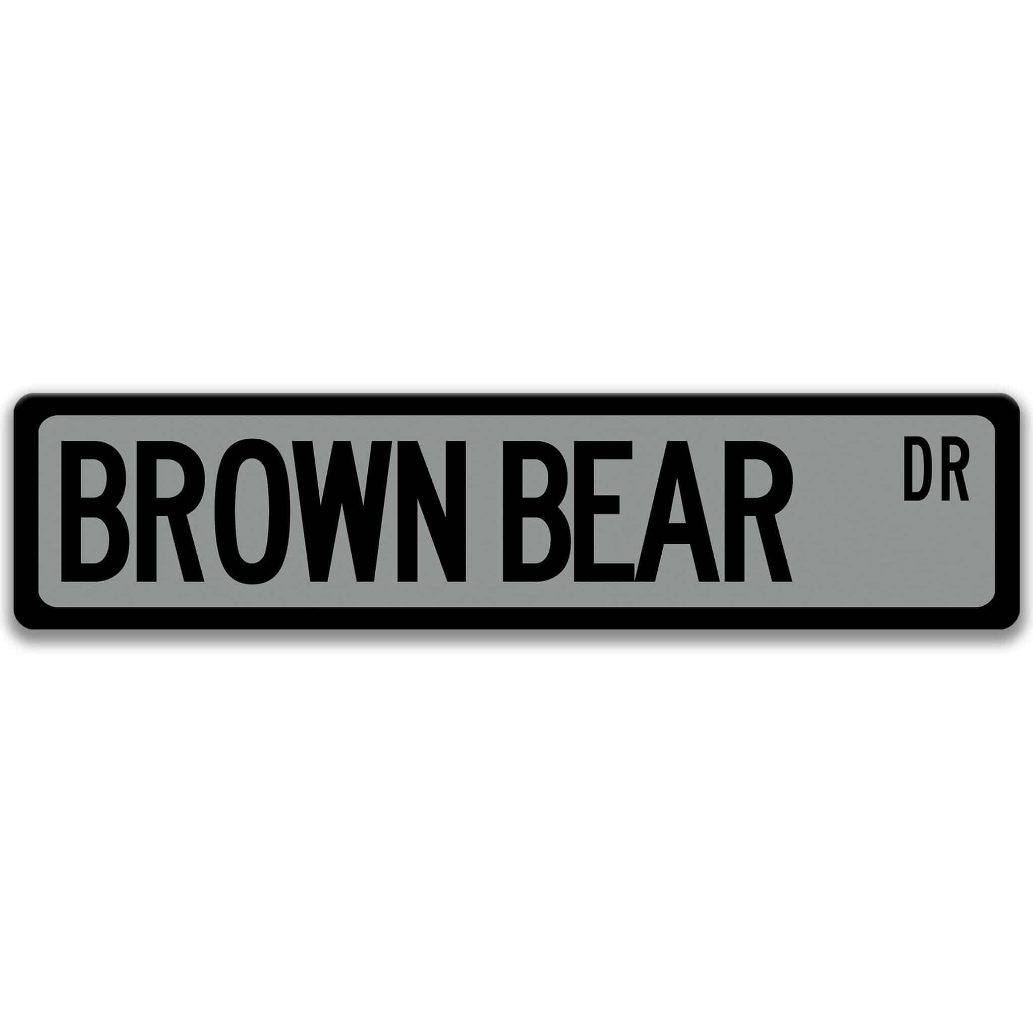 Brown Bear Sign, Grizzly Bear, Lodge Decor