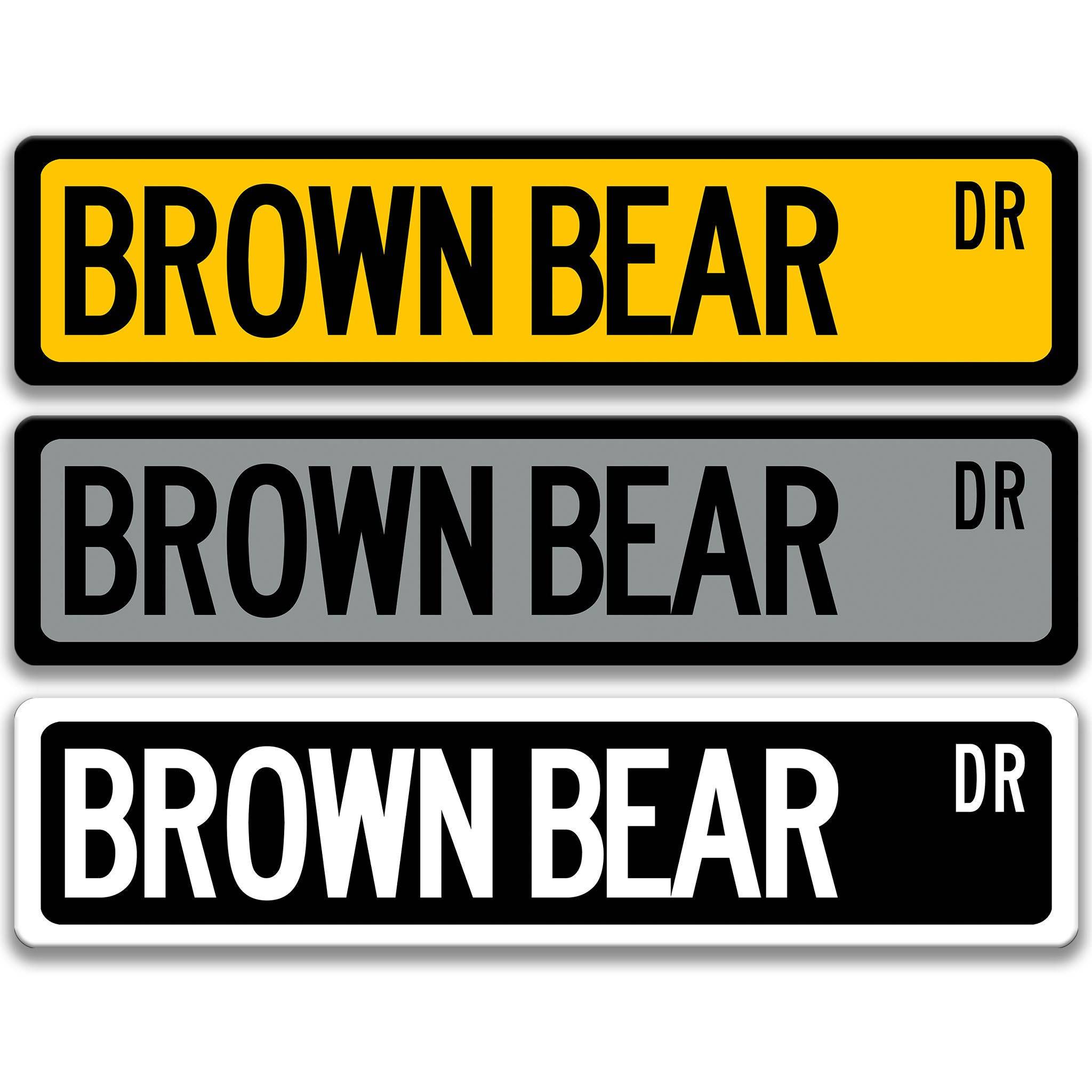 Brown Bear Sign, Grizzly Bear, Lodge Decor