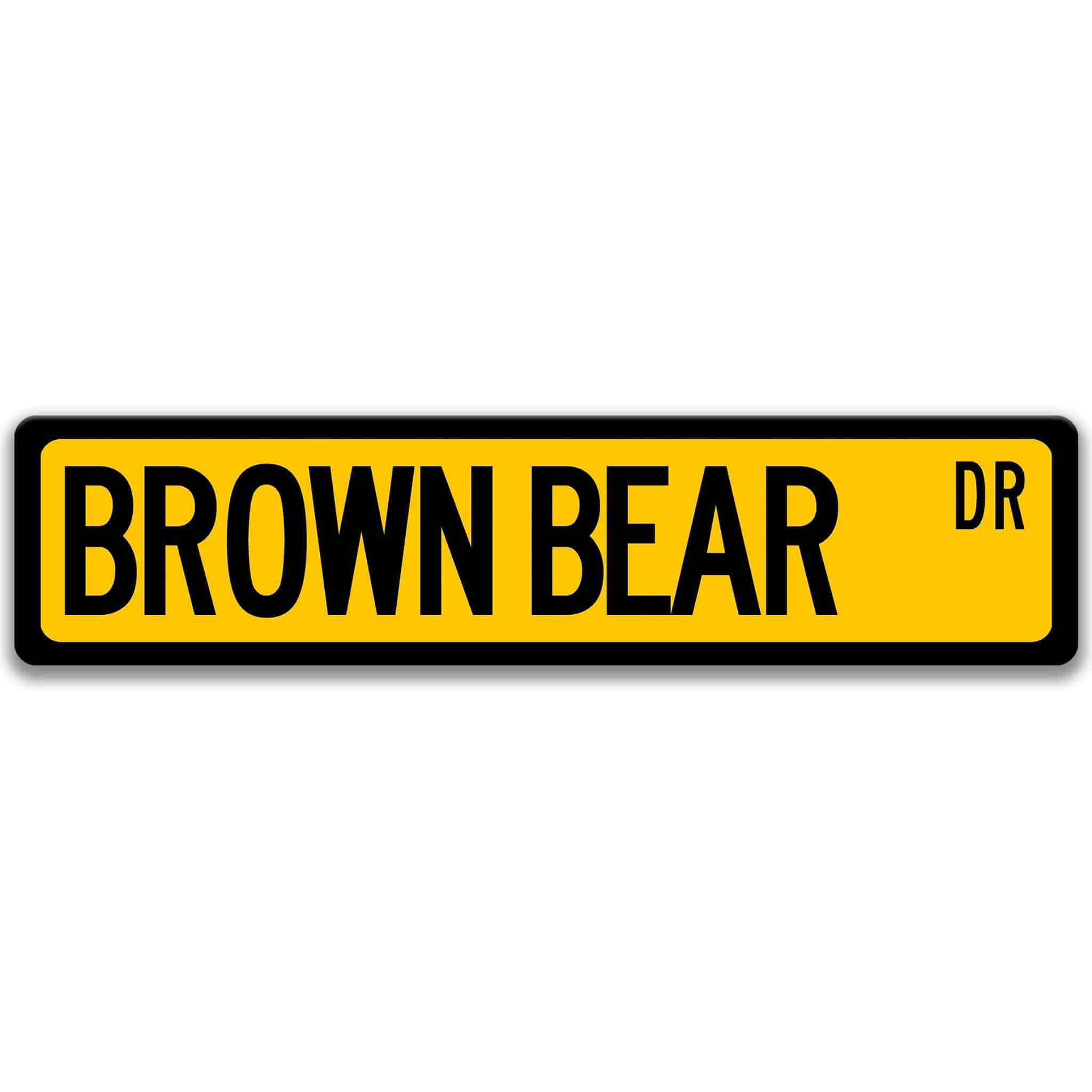 Brown Bear Sign, Grizzly Bear, Lodge Decor