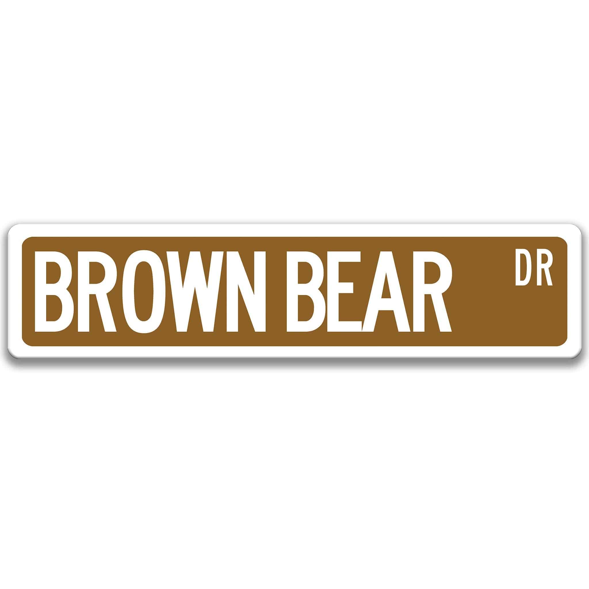 Brown Bear Sign, Grizzly Bear, Lodge Decor