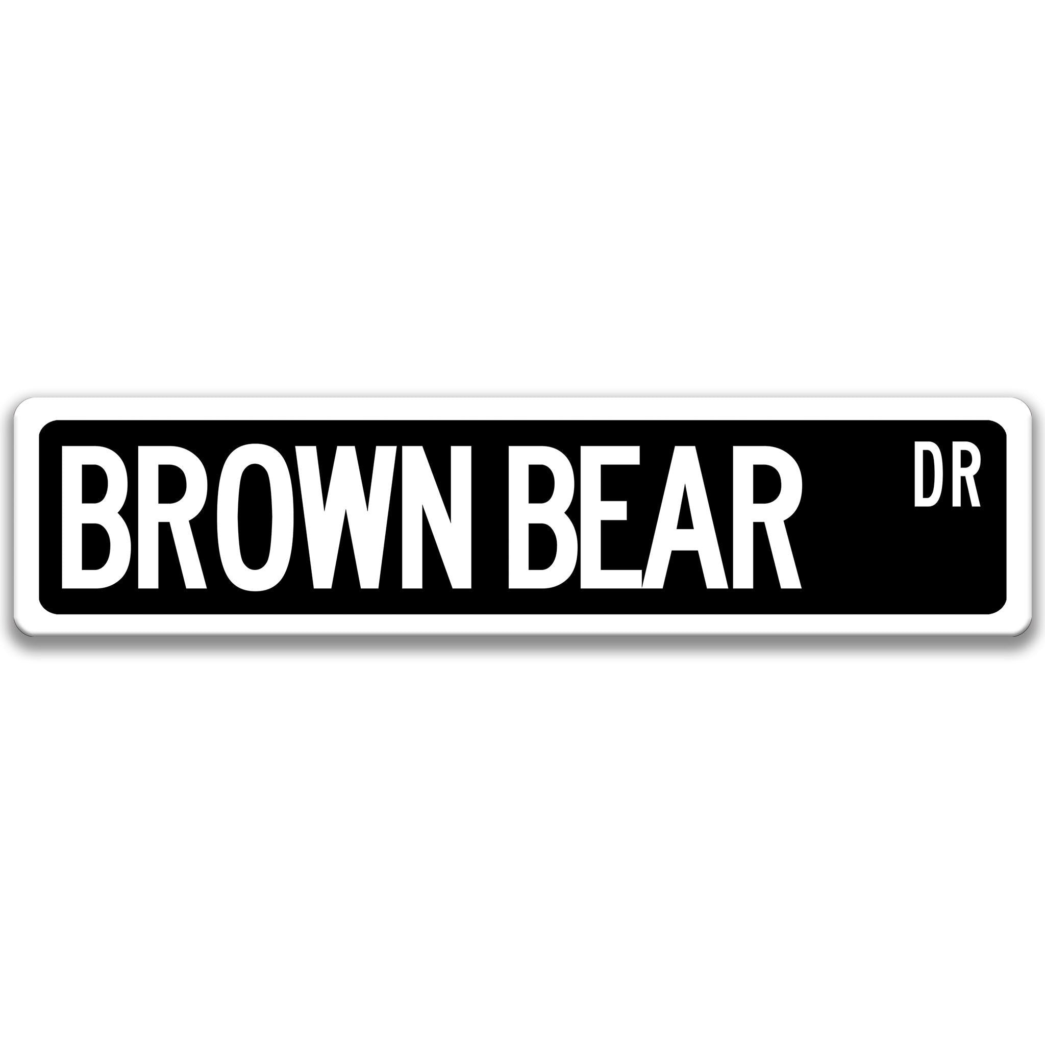 Brown Bear Sign, Grizzly Bear, Lodge Decor