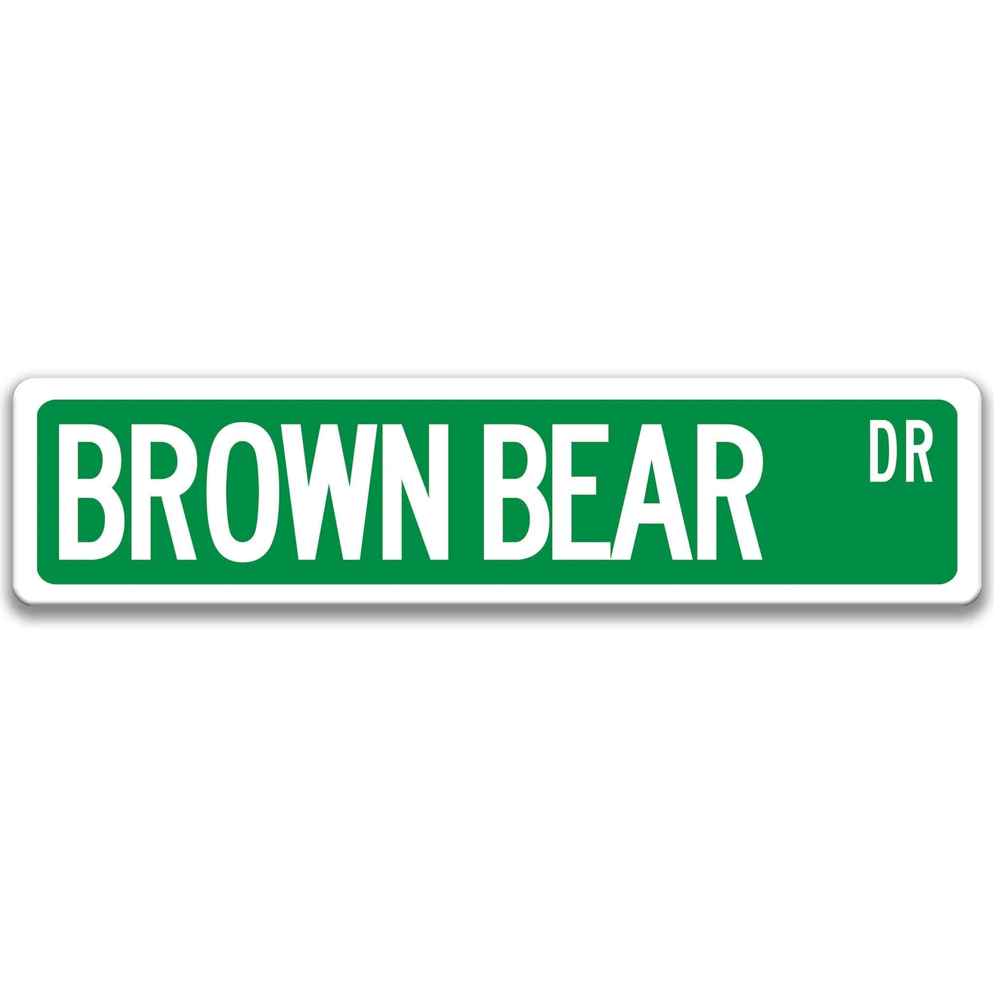 Brown Bear Sign, Grizzly Bear, Lodge Decor