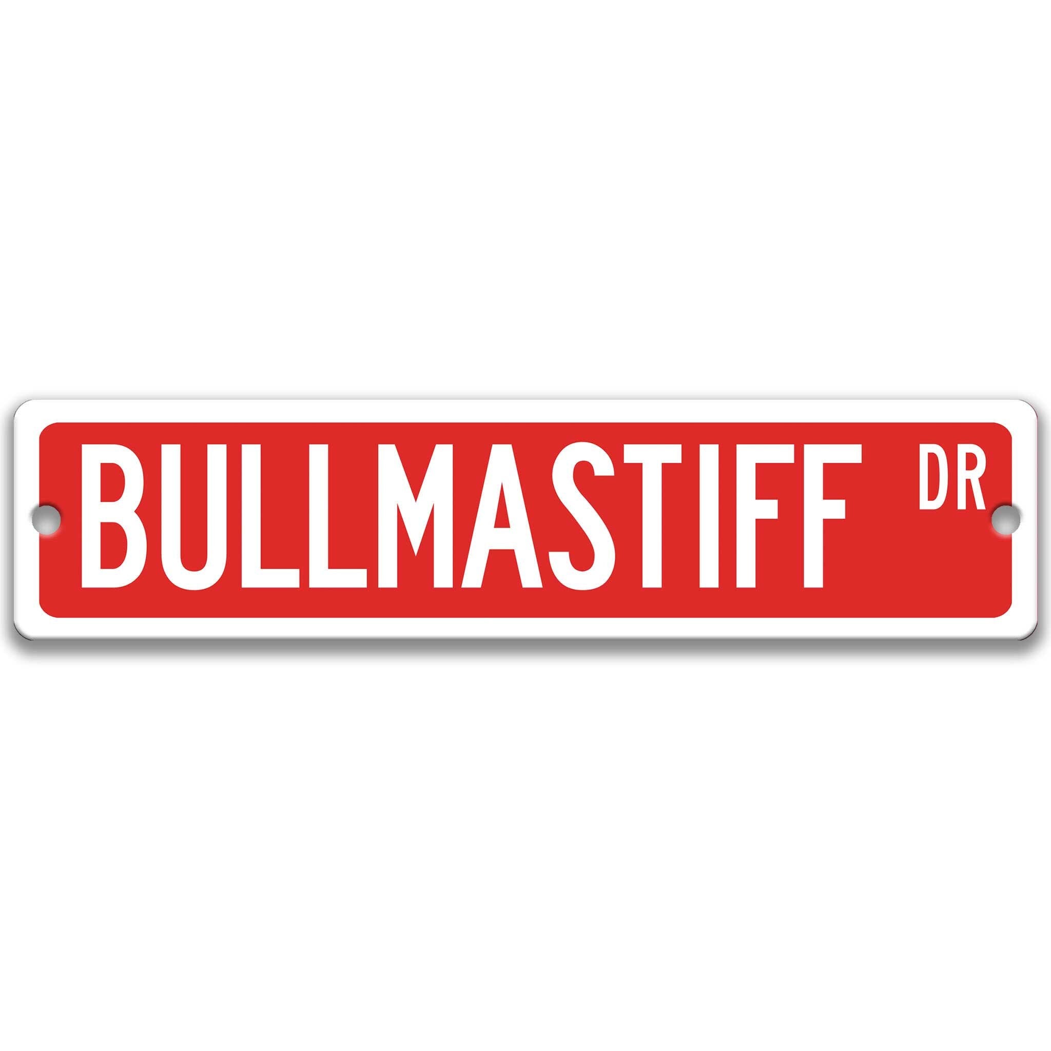 Bullmastiff Dog Metal Street SignDesigns by Linda Nee