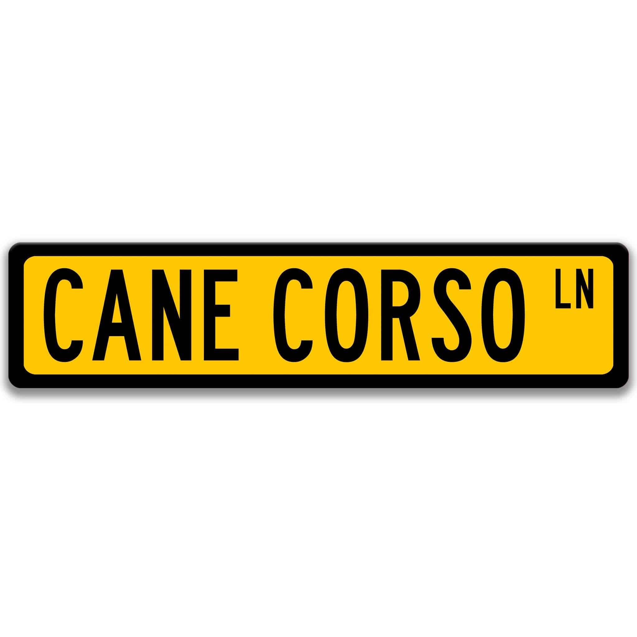 Cane Corso Dog Metal Street SignDesigns by Linda Nee