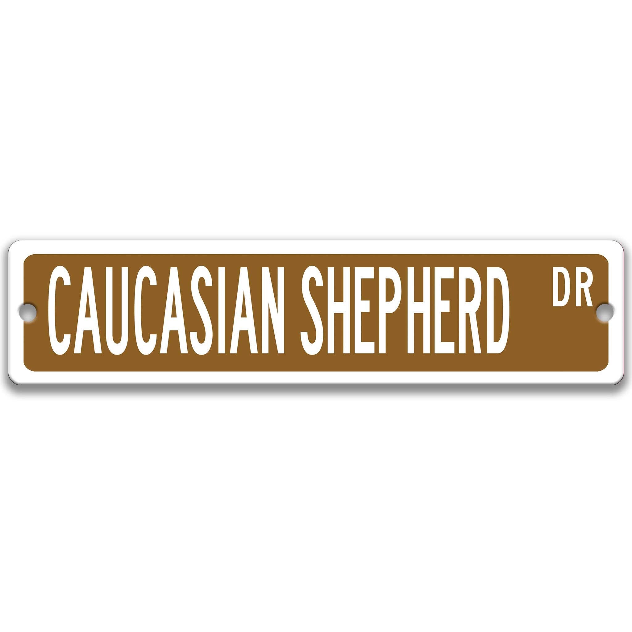 Caucasian Shepherd Dog Metal Street SignDesigns by Linda Nee