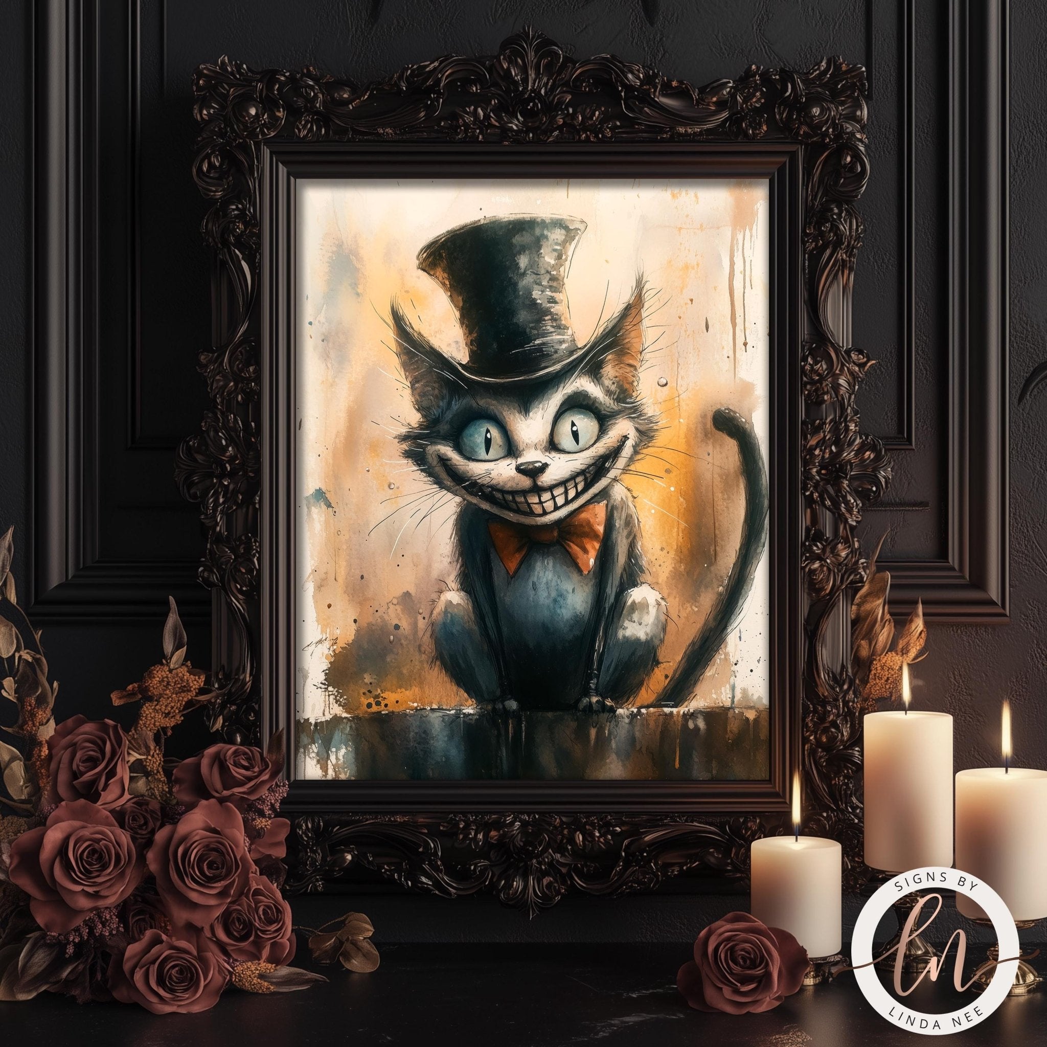 Cheshire Cat Steampunk Print