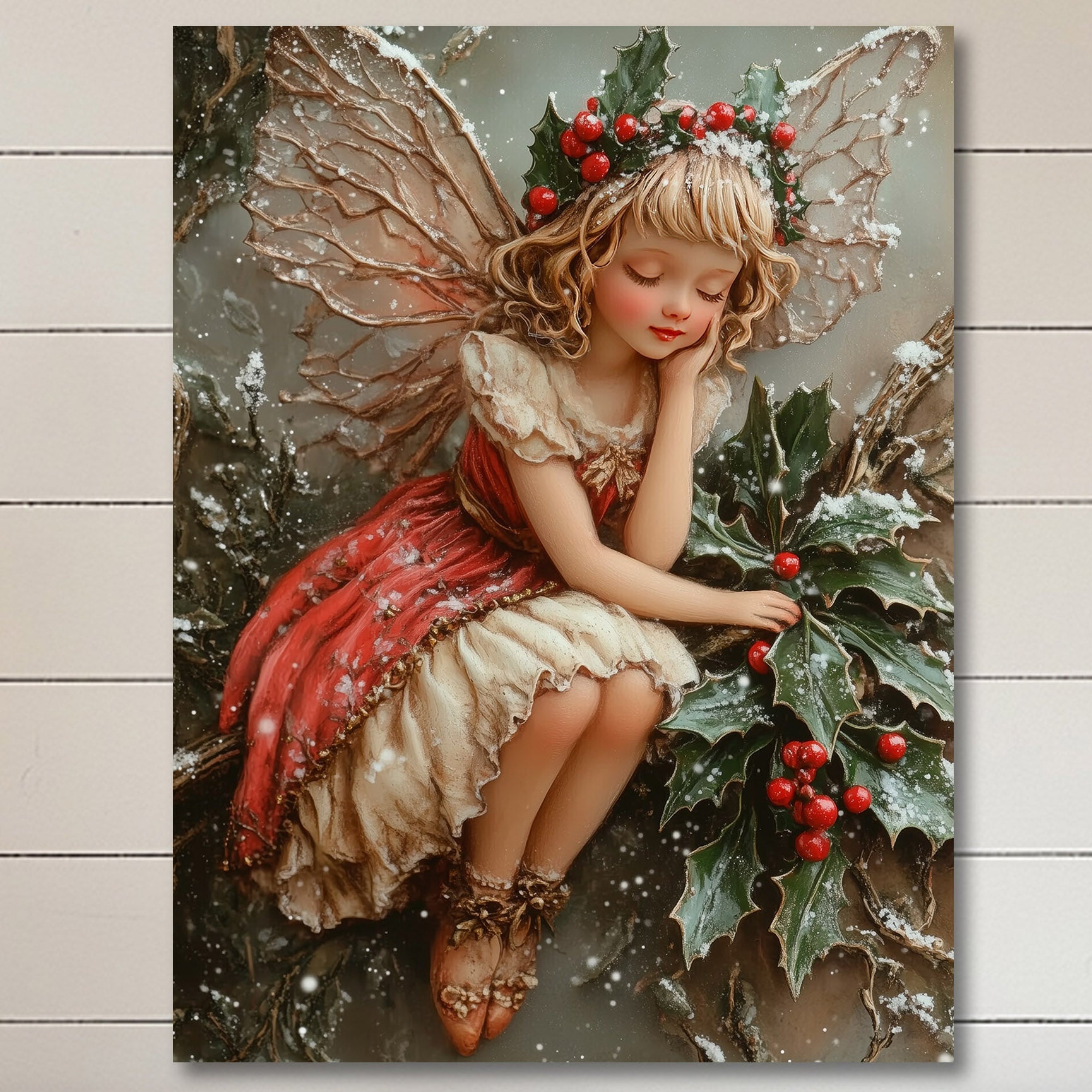 Christmas Fairy Wall Art - Metal or Fine Art Paper Print