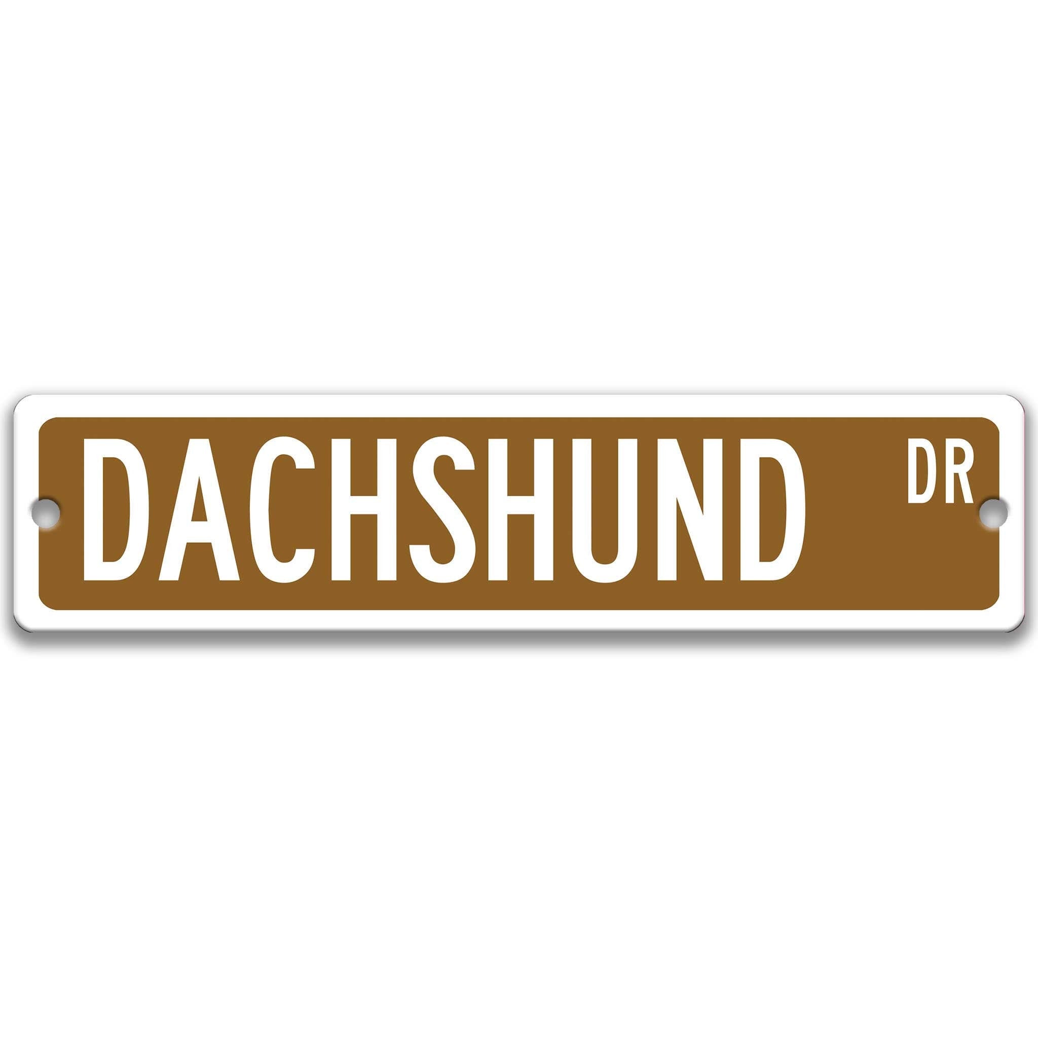 Dachshund Dog Metal Street Sign