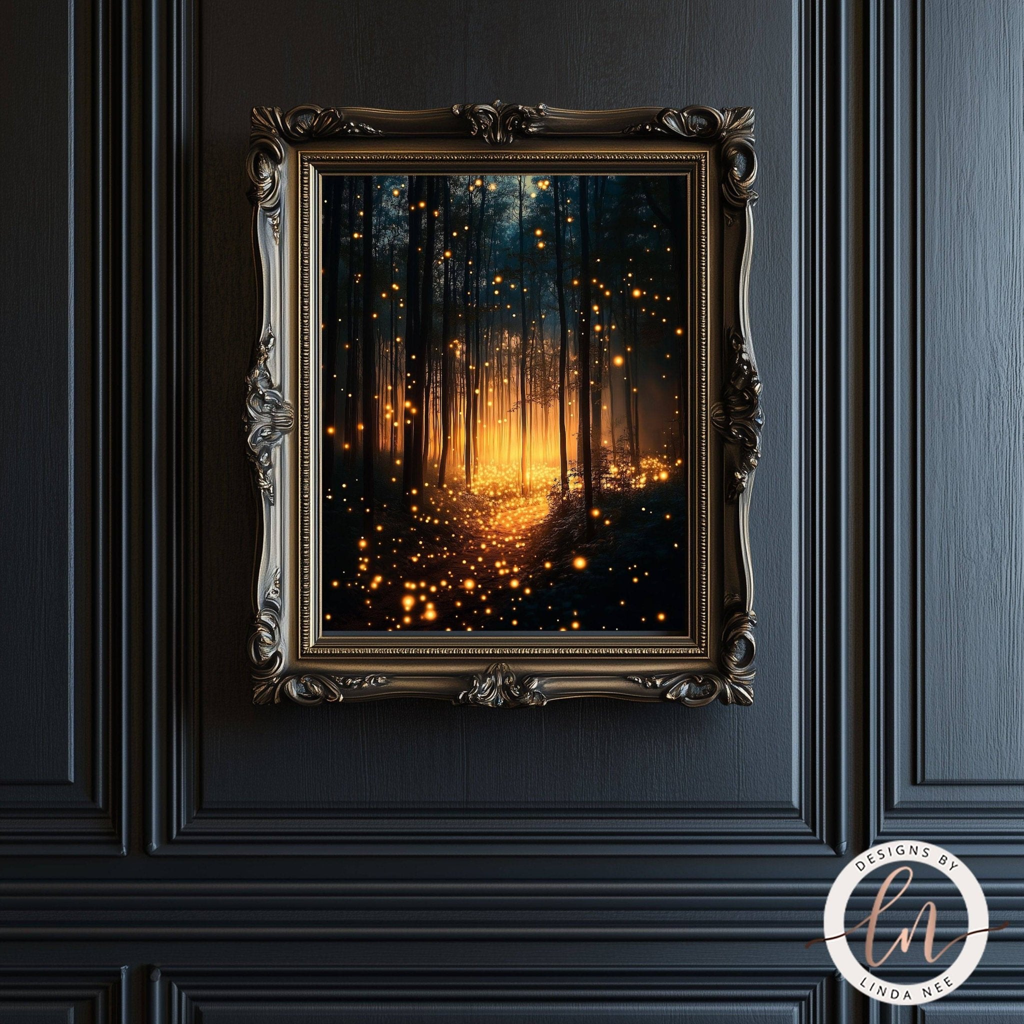 Firefly Magical Forest Wall Art Print - Available on Metal or Fine Art Paper